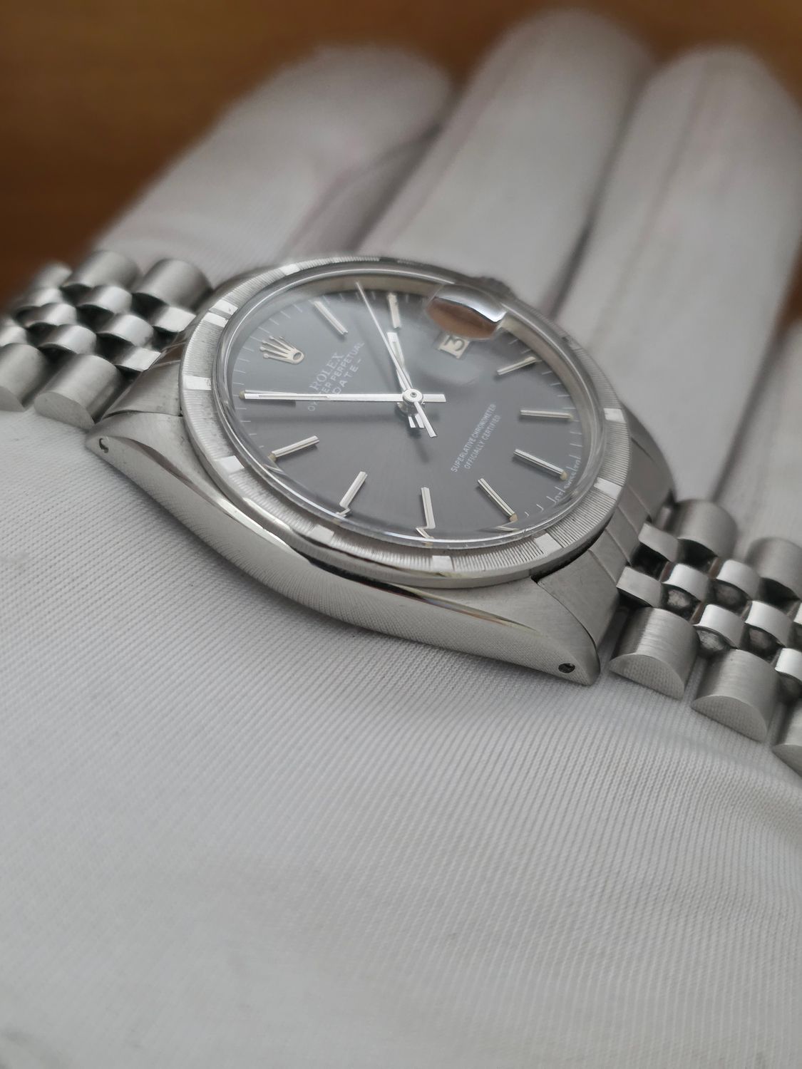 Rolex Oyster Perpetual Date Watch 1501 1969 Automatic Rare Grey Dial