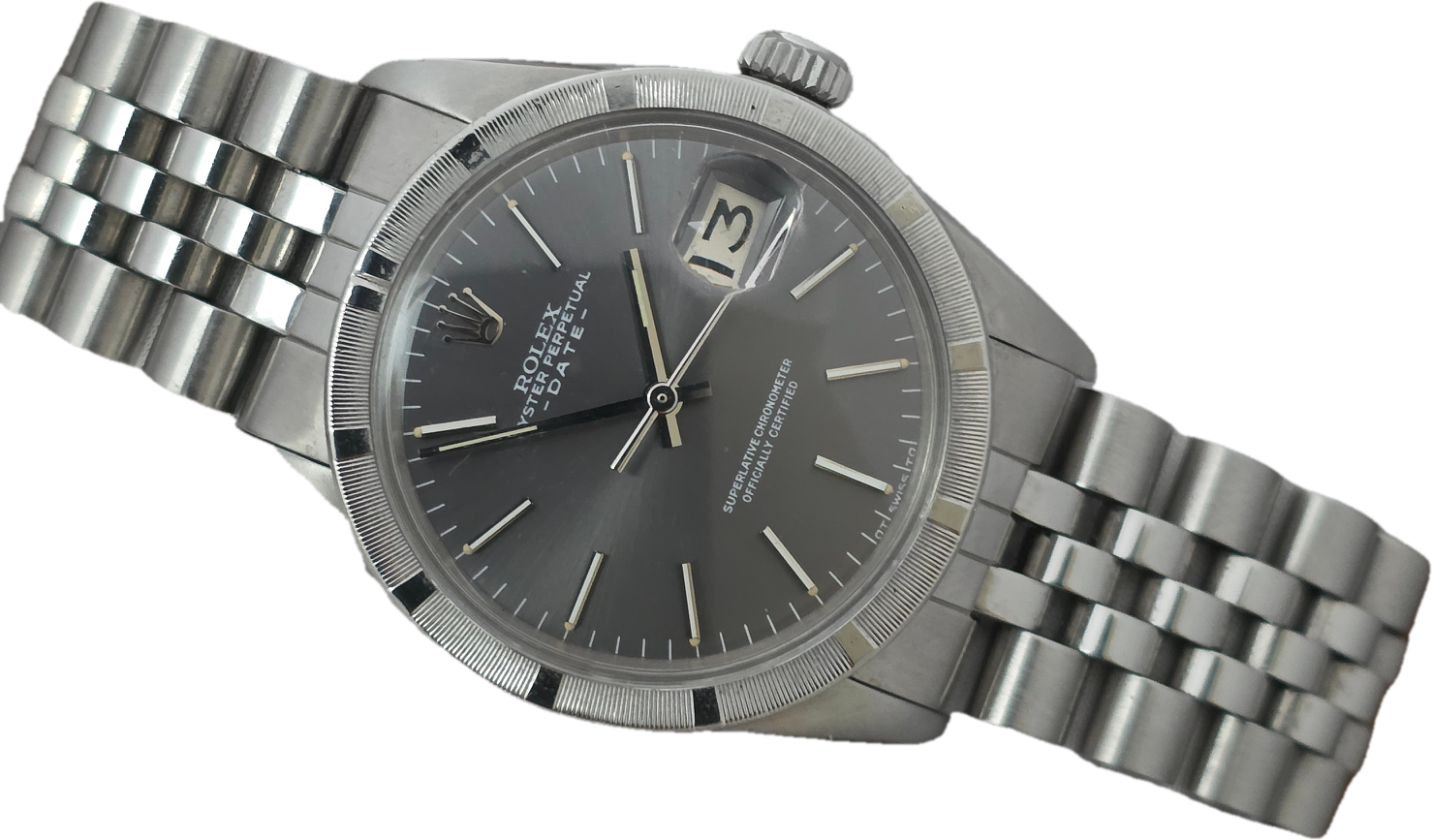 Rolex Oyster Perpetual Date Watch 1501 1969 Automatic Rare Grey Dial
