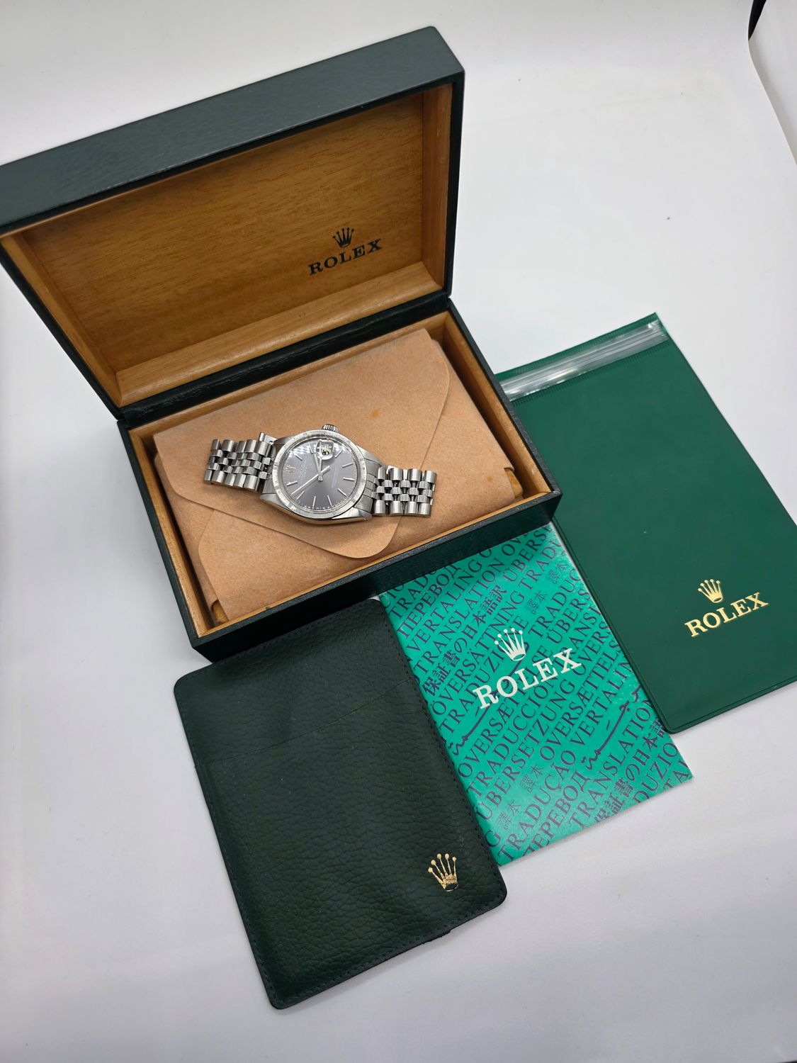 Rolex Oyster Perpetual Date Watch 1501 1969 Automatic Rare Grey Dial
