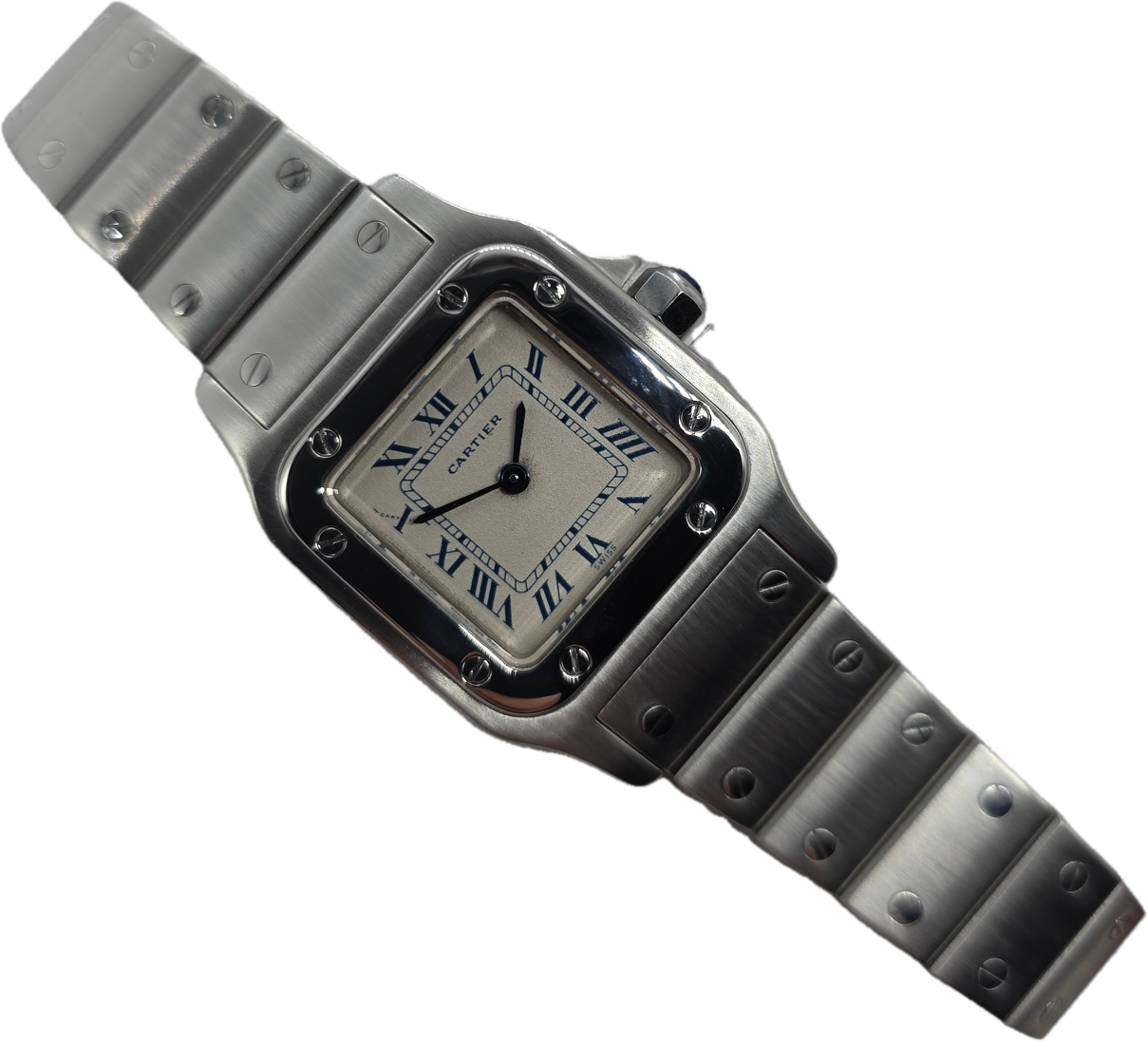Cartier Santos Galbee 1565 24mm Quartz Ladies Watch, Watch &amp; Box