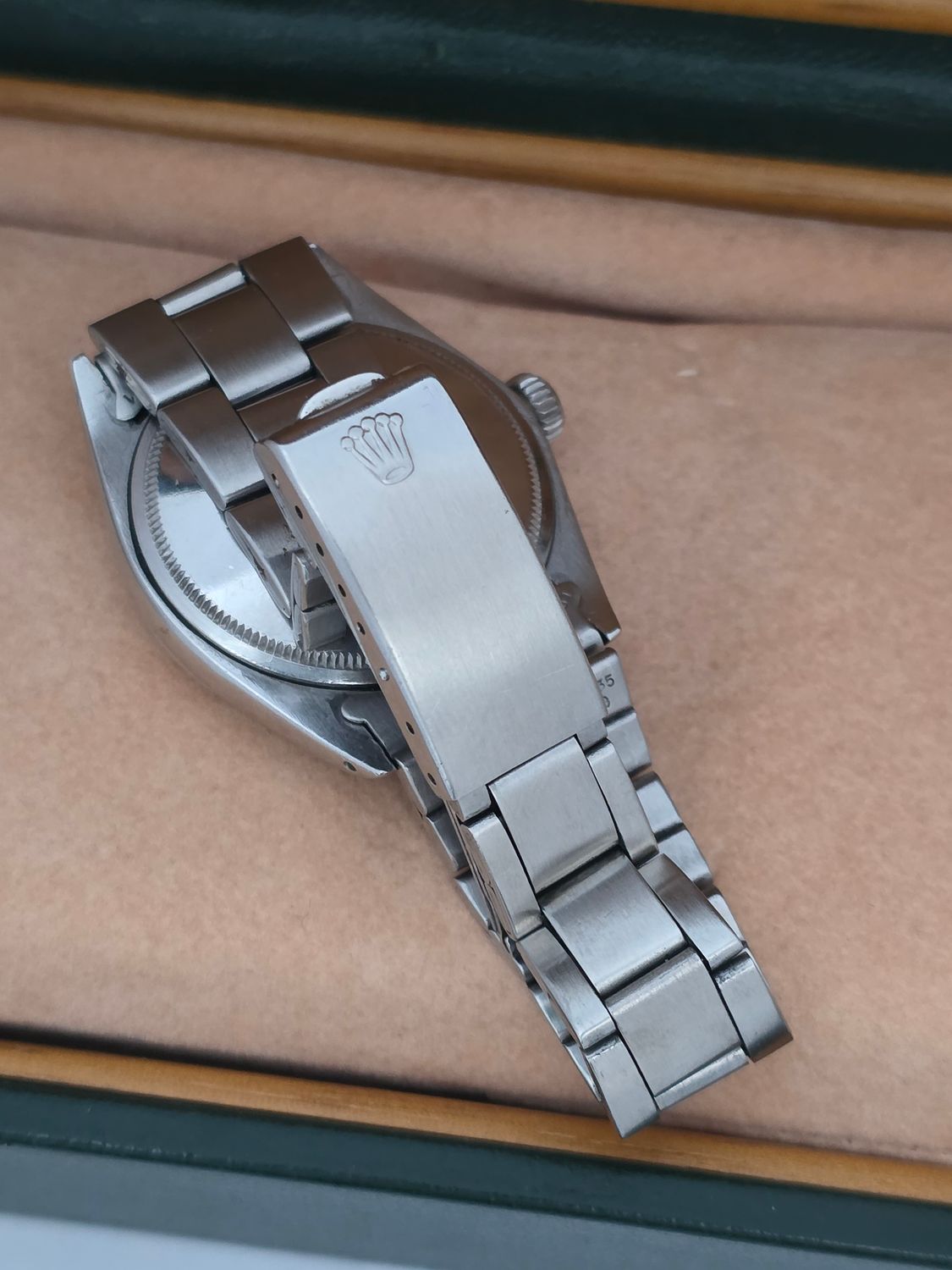 Rolex Oyster Perpetual Date Ref 1500 Rare Grey 'Rail Dial', Circa 1971