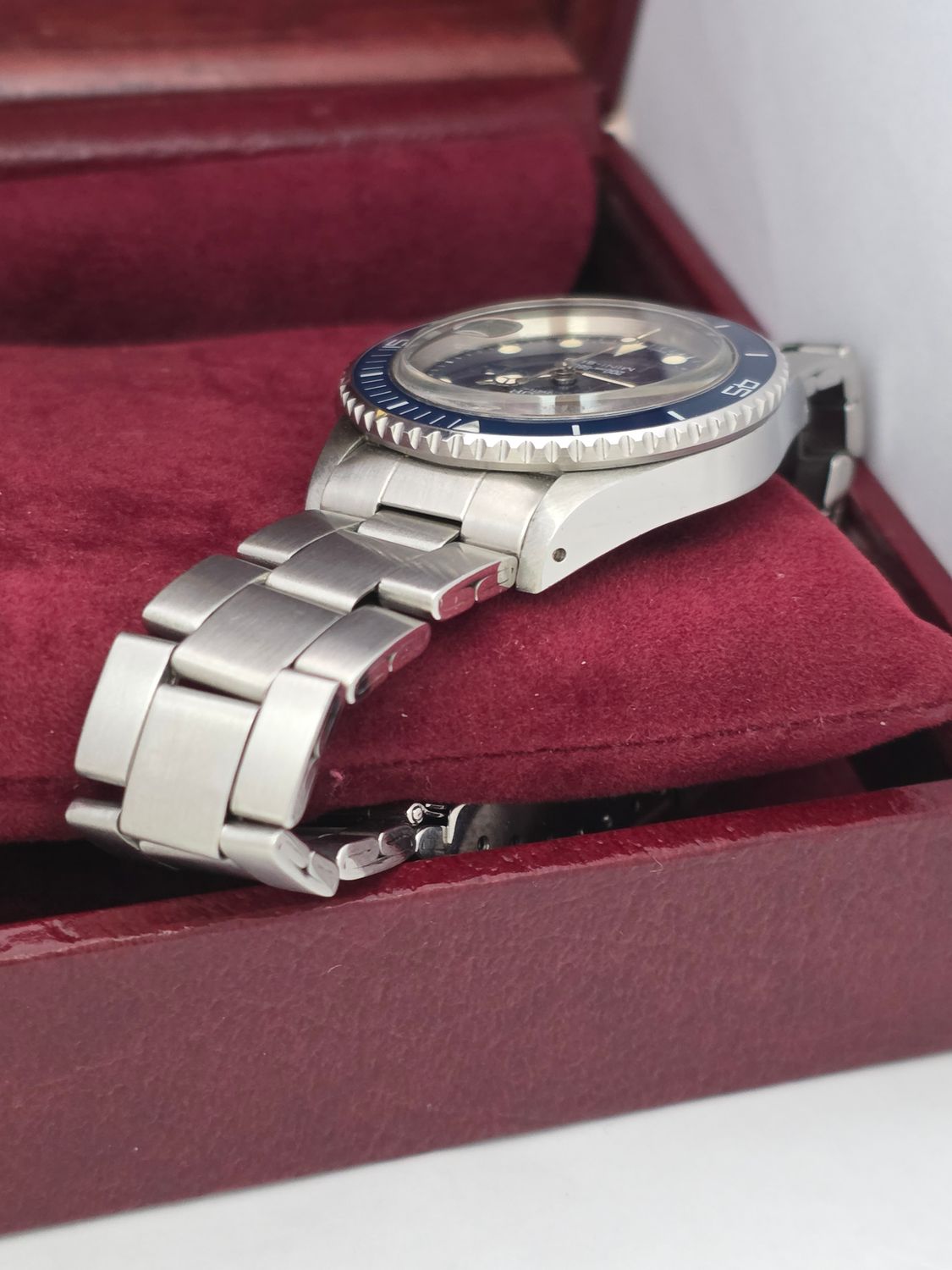 Tudor 73090 Blue Mini-Sub Original B&amp;P, 1993 Rare Blue Dial/Bezel