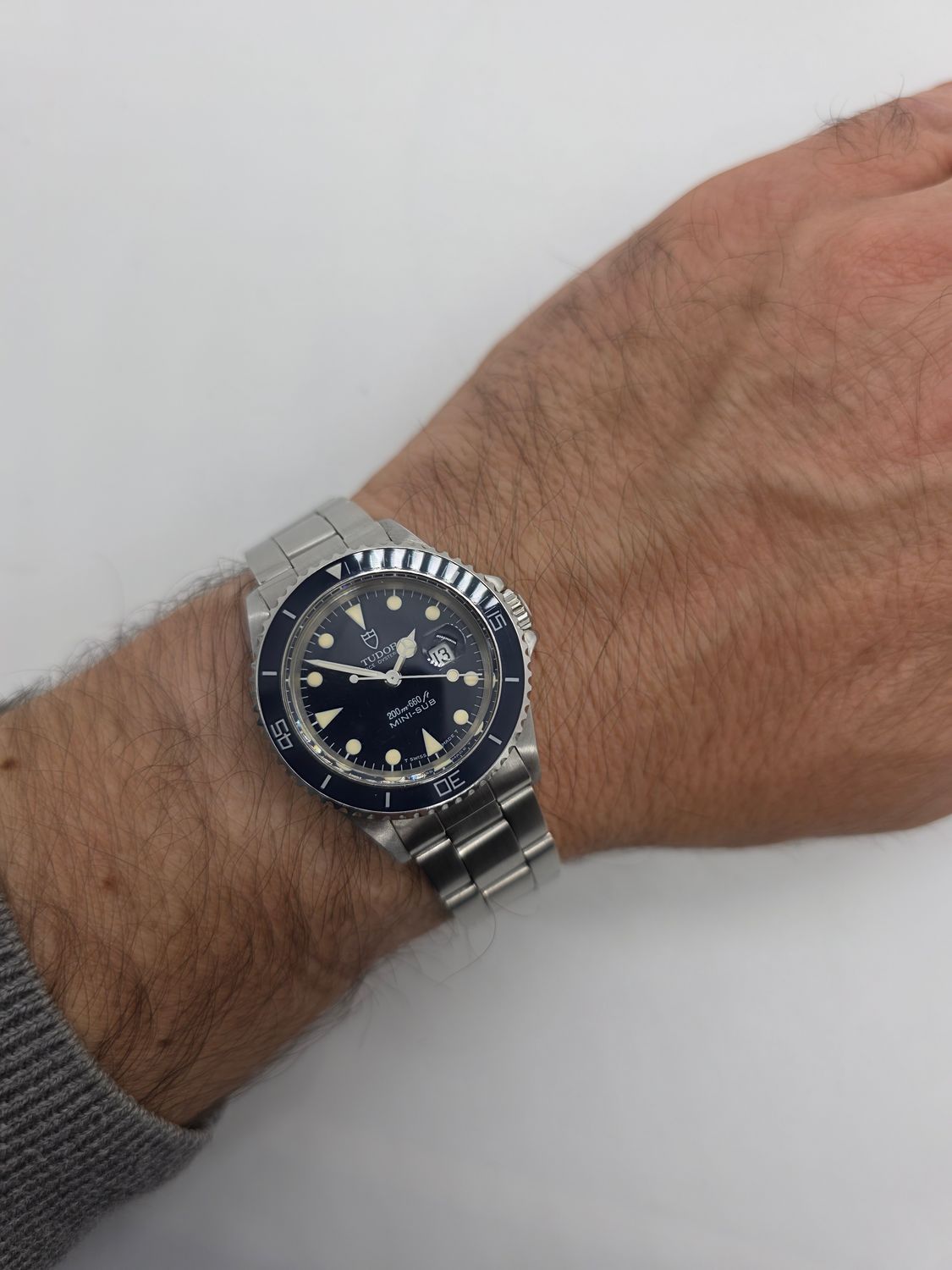 Tudor 73090 Blue Mini-Sub Original B&amp;P, 1993 Rare Blue Dial/Bezel