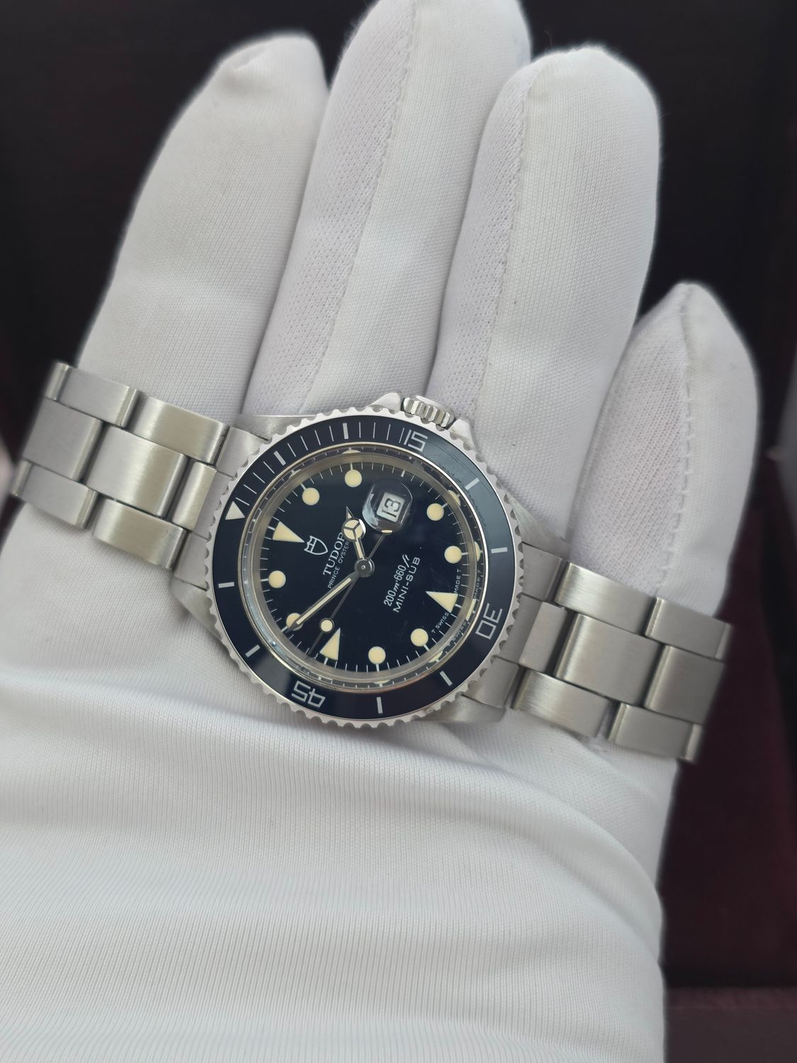 Tudor 73090 Blue Mini-Sub Original B&amp;P, 1993 Rare Blue Dial/Bezel