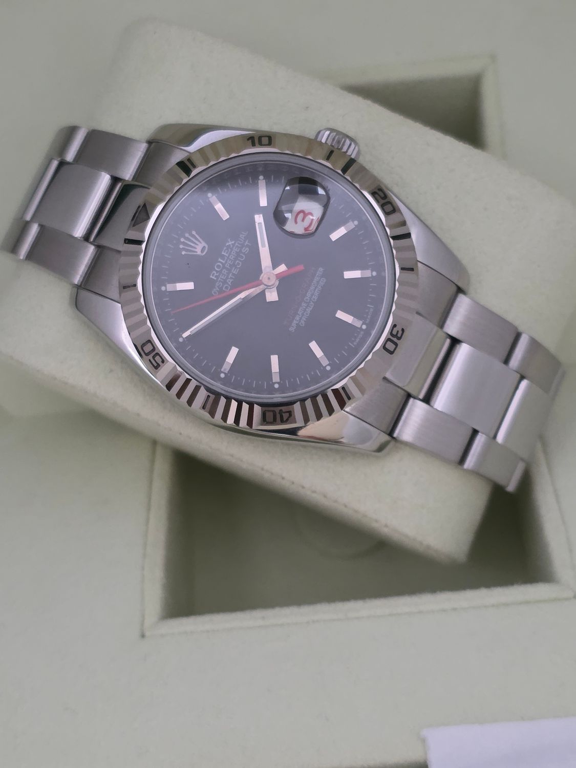 Rolex Datejust 116264 Turn-O-Graph 36mm Black Dial - Circa 2007