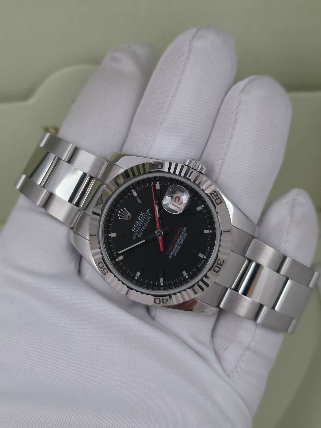Rolex Datejust 116264 Turn-O-Graph 36mm Black Dial - Circa 2007