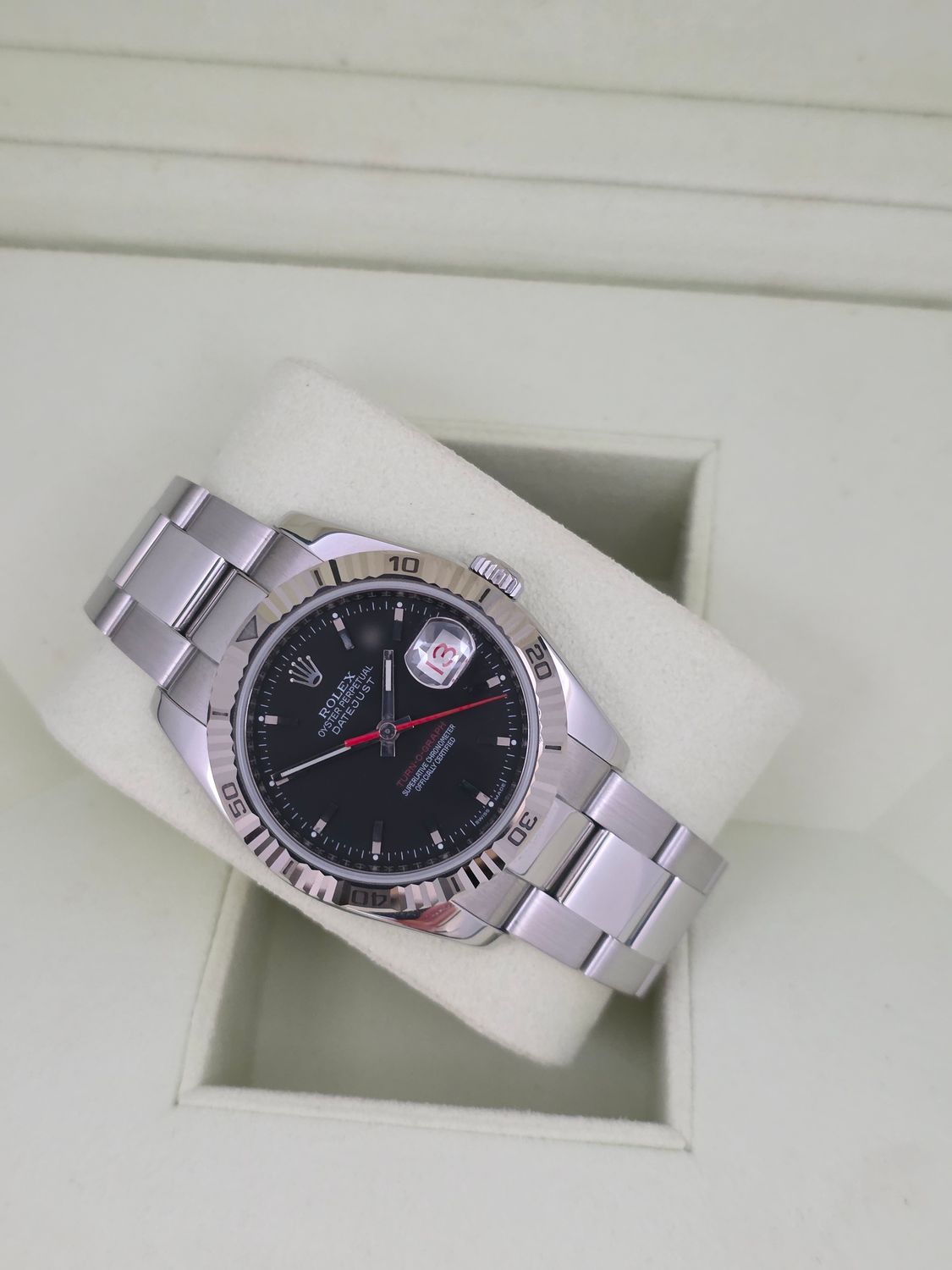 Rolex Datejust 116264 Turn-O-Graph 36mm Black Dial - Circa 2007