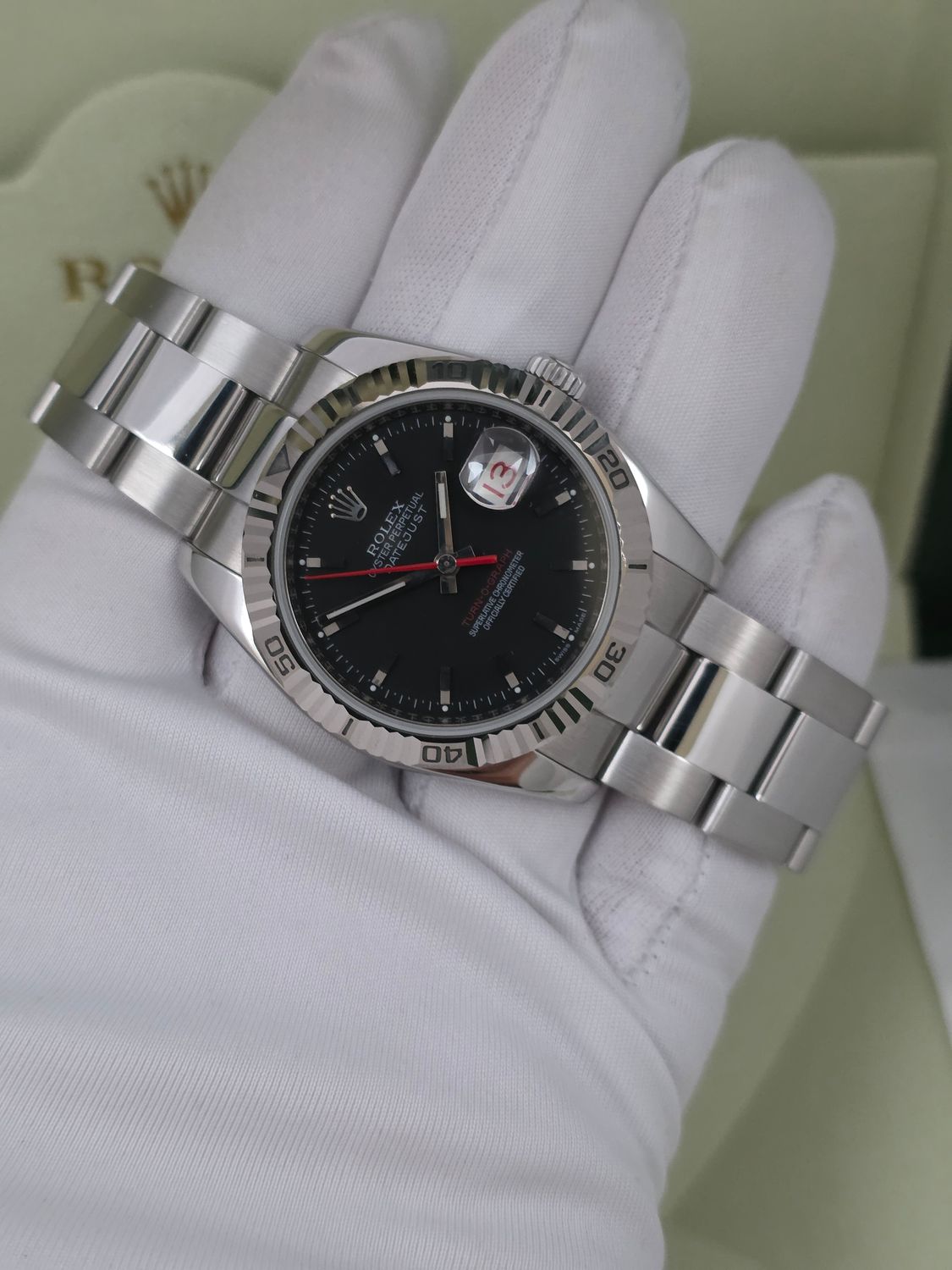 Rolex Datejust 116264 Turn-O-Graph 36mm Black Dial - Circa 2007