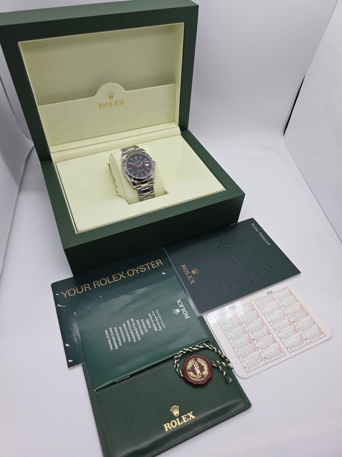 Rolex Datejust 116264 Turn-O-Graph 36mm Black Dial - Circa 2007