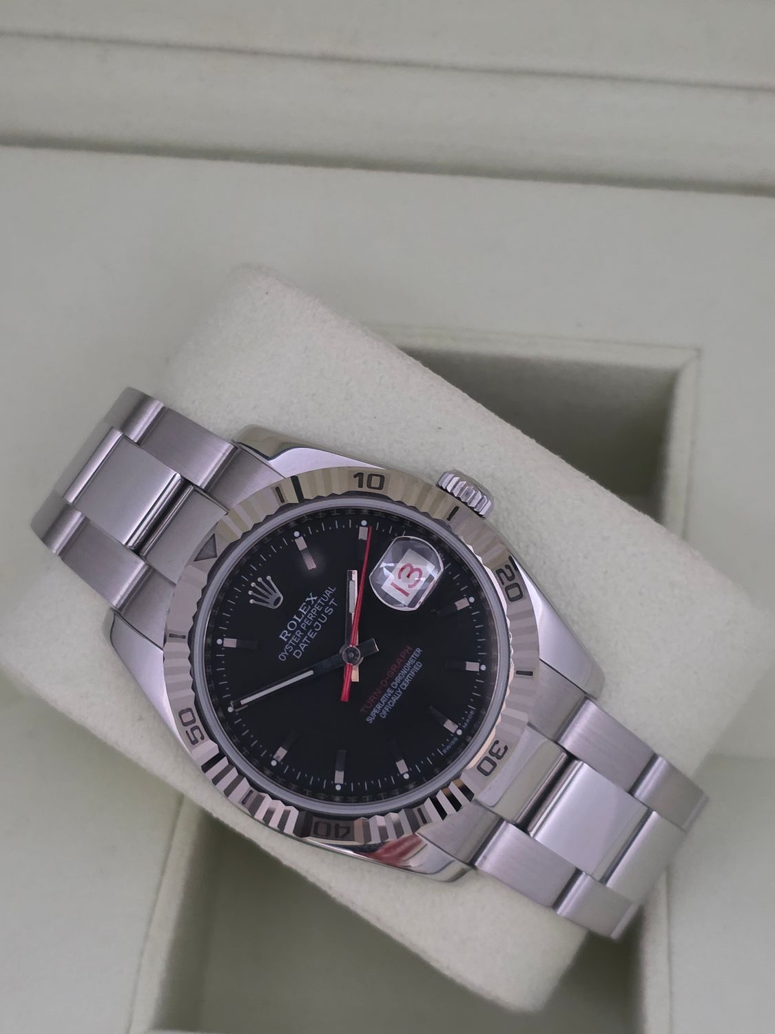 Rolex Datejust 116264 Turn-O-Graph 36mm Black Dial - Circa 2007