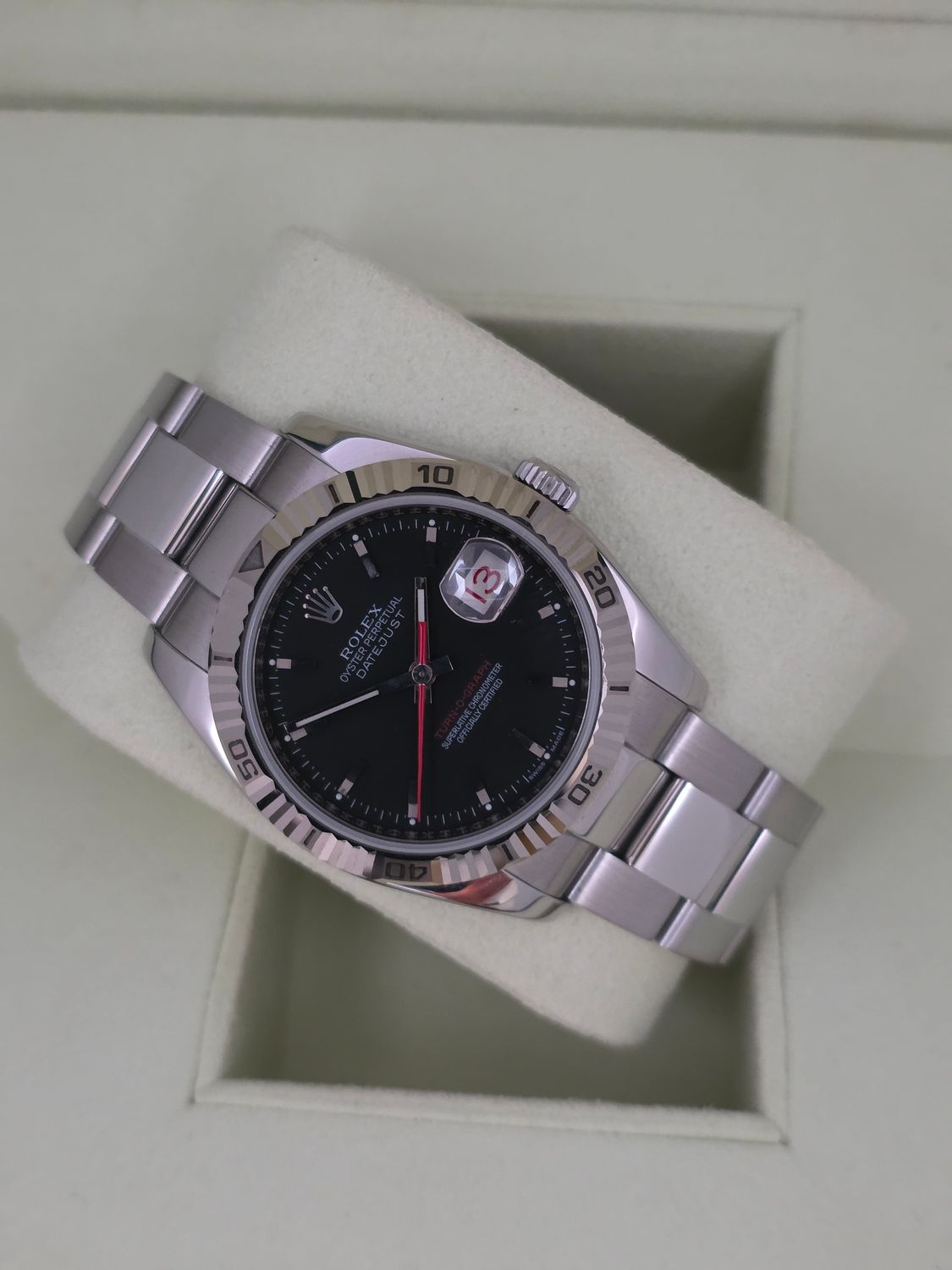 Rolex Datejust 116264 Turn-O-Graph 36mm Black Dial - Circa 2007