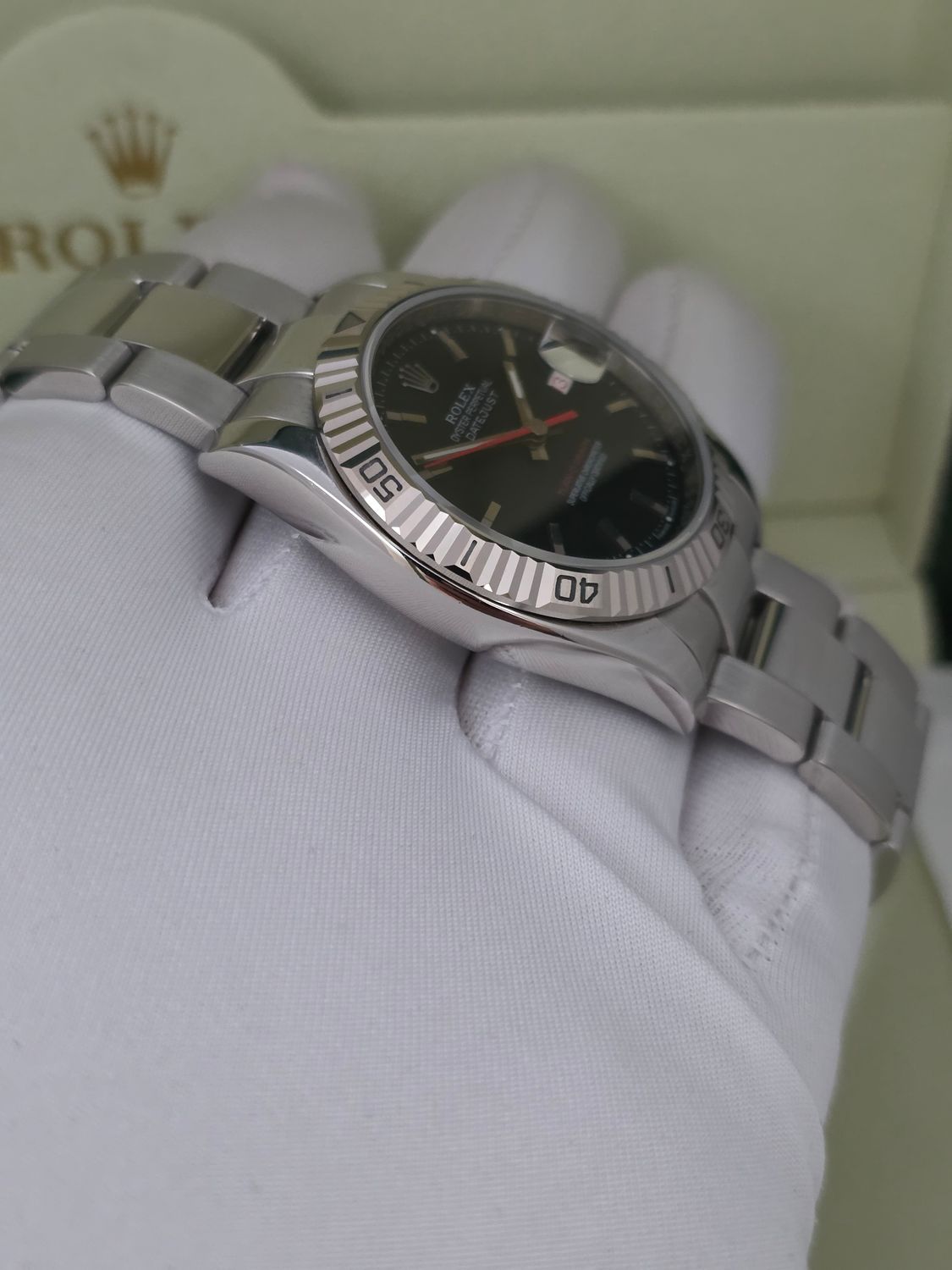 Rolex Datejust 116264 Turn-O-Graph 36mm Black Dial - Circa 2007