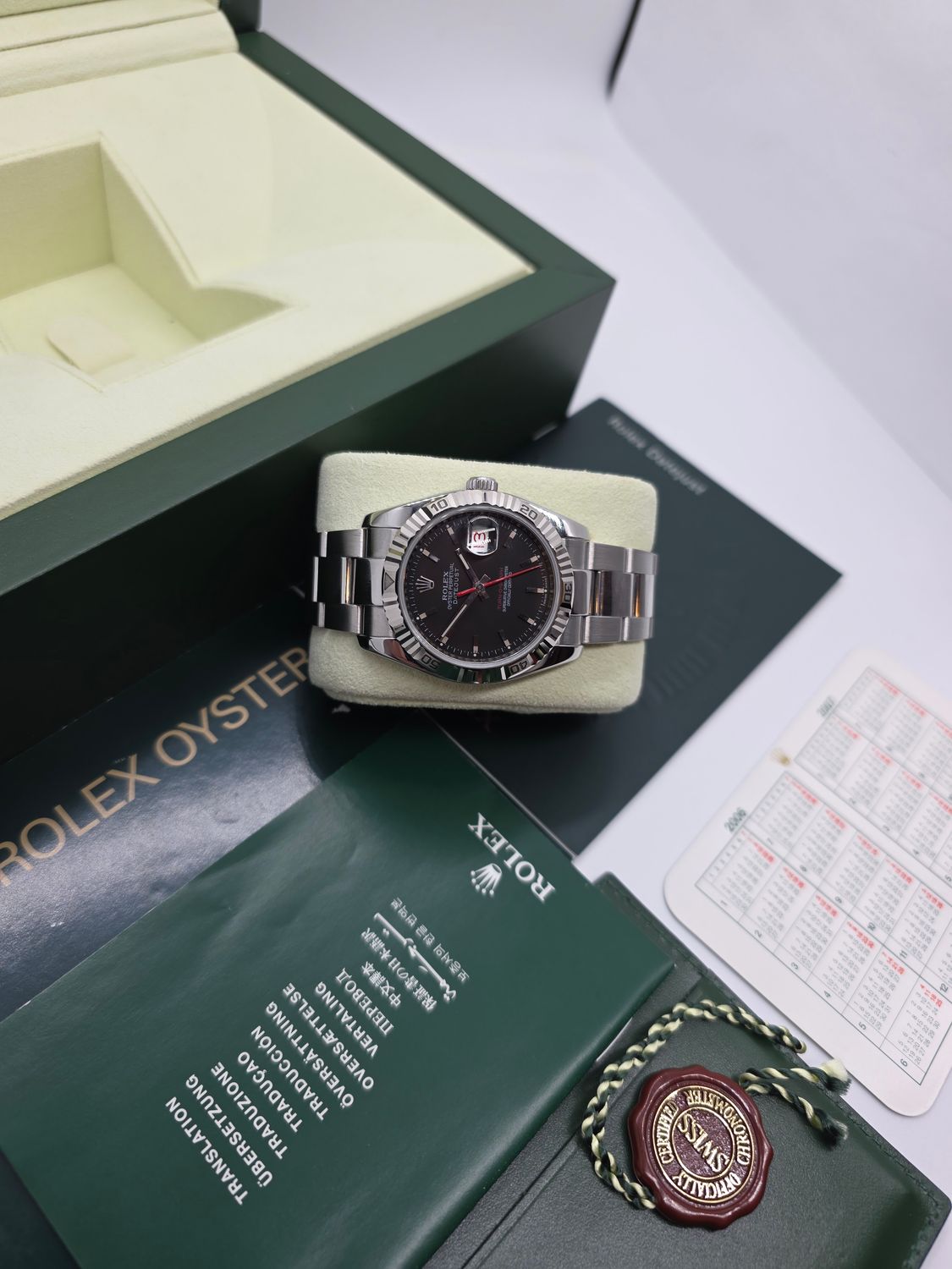 Rolex Datejust 116264 Turn-O-Graph 36mm Black Dial - Circa 2007