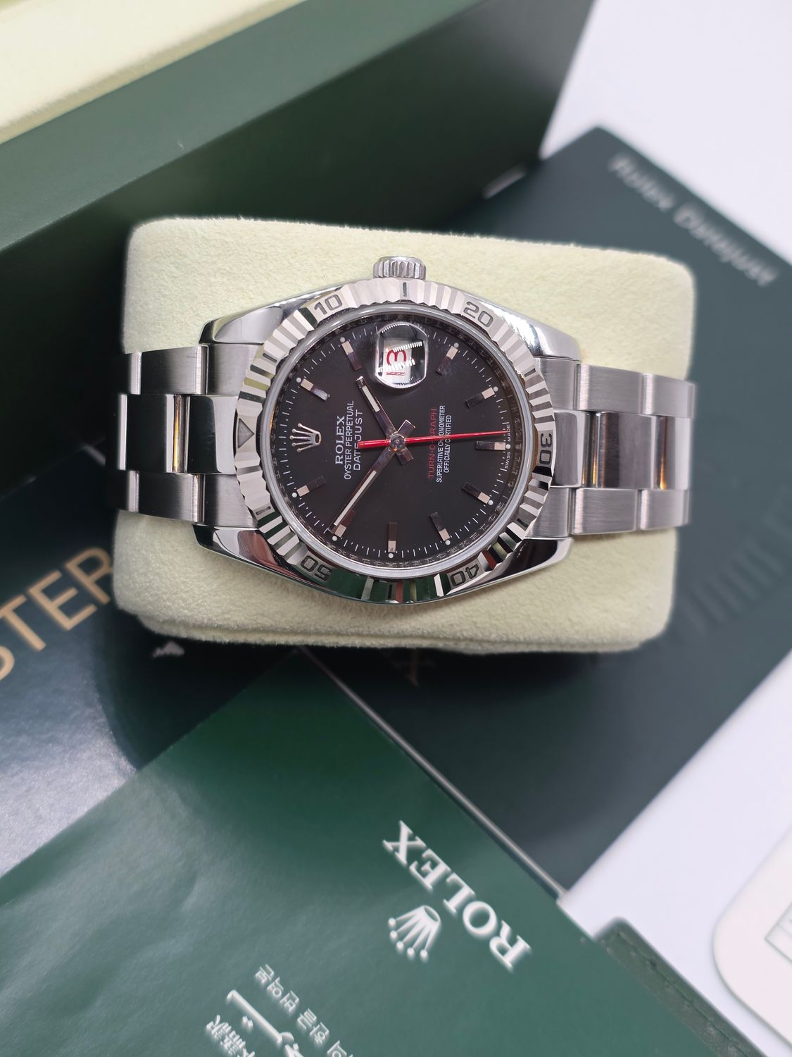 Rolex Datejust 116264 Turn-O-Graph 36mm Black Dial - Circa 2007