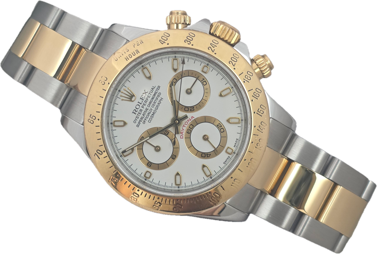 Rolex Daytona Chronograph 116523 Watch White Dial, c.2001 with box/booklets