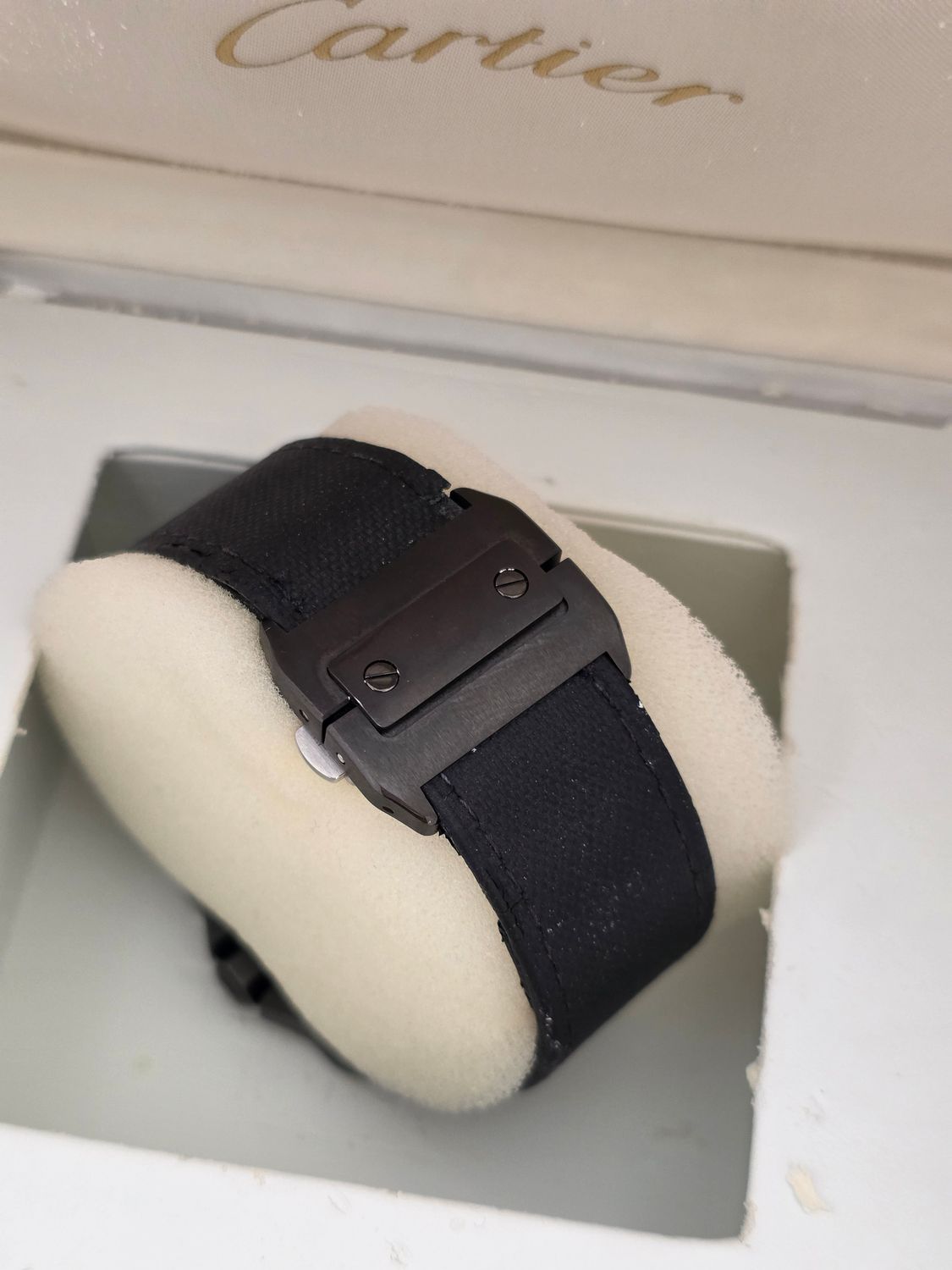 Cartier Santos 100 WSSA0006 Black Watch - 2017 Box &amp; Papers