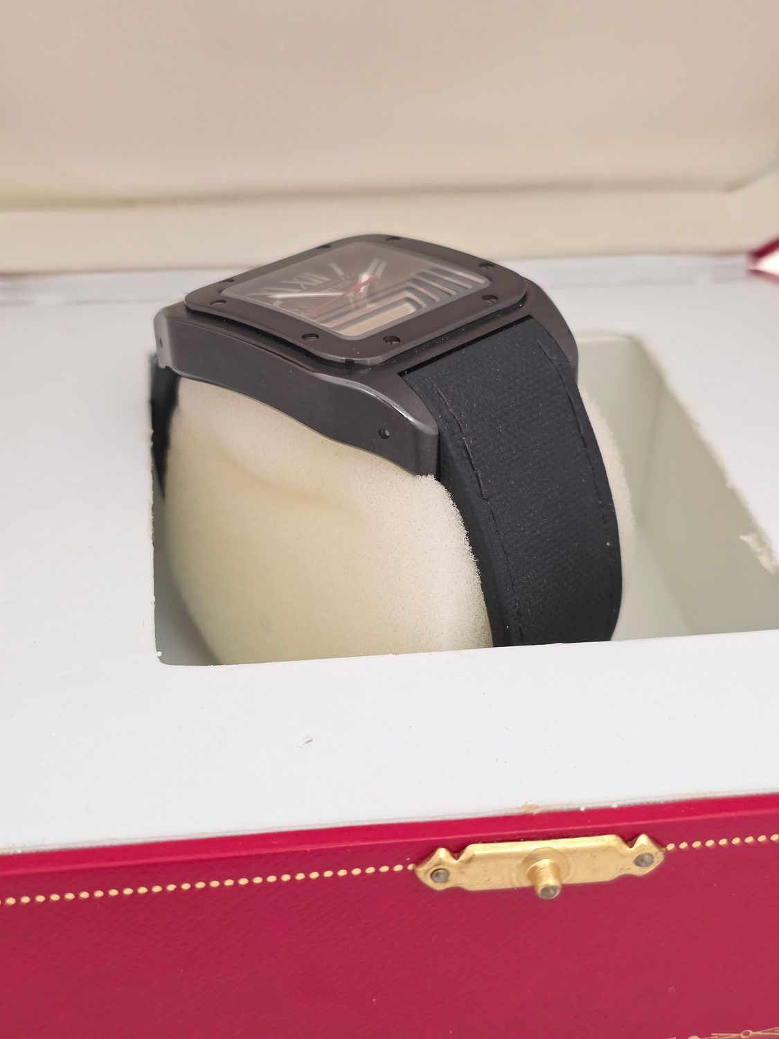 Cartier Santos 100 WSSA0006 Black Watch - 2017 Box &amp; Papers