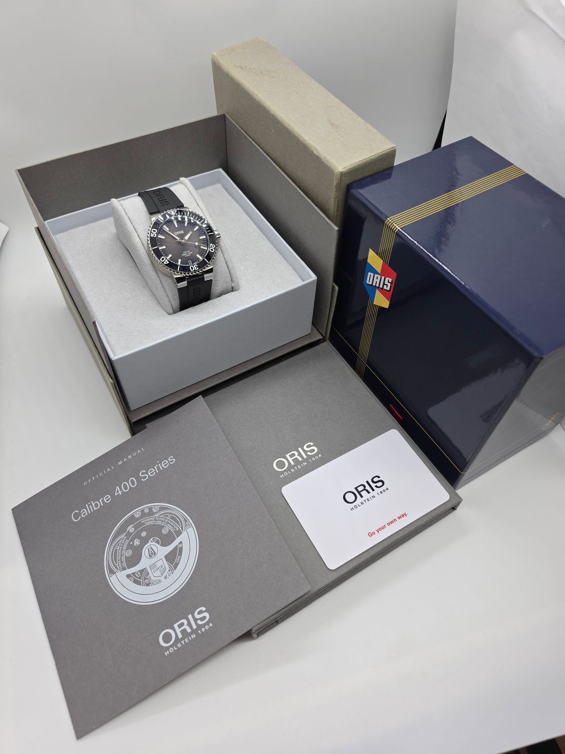 Oris Aquis Calibre 400 Grey Watch Ref: 01 400 7769 4154, 2025 Full Set
