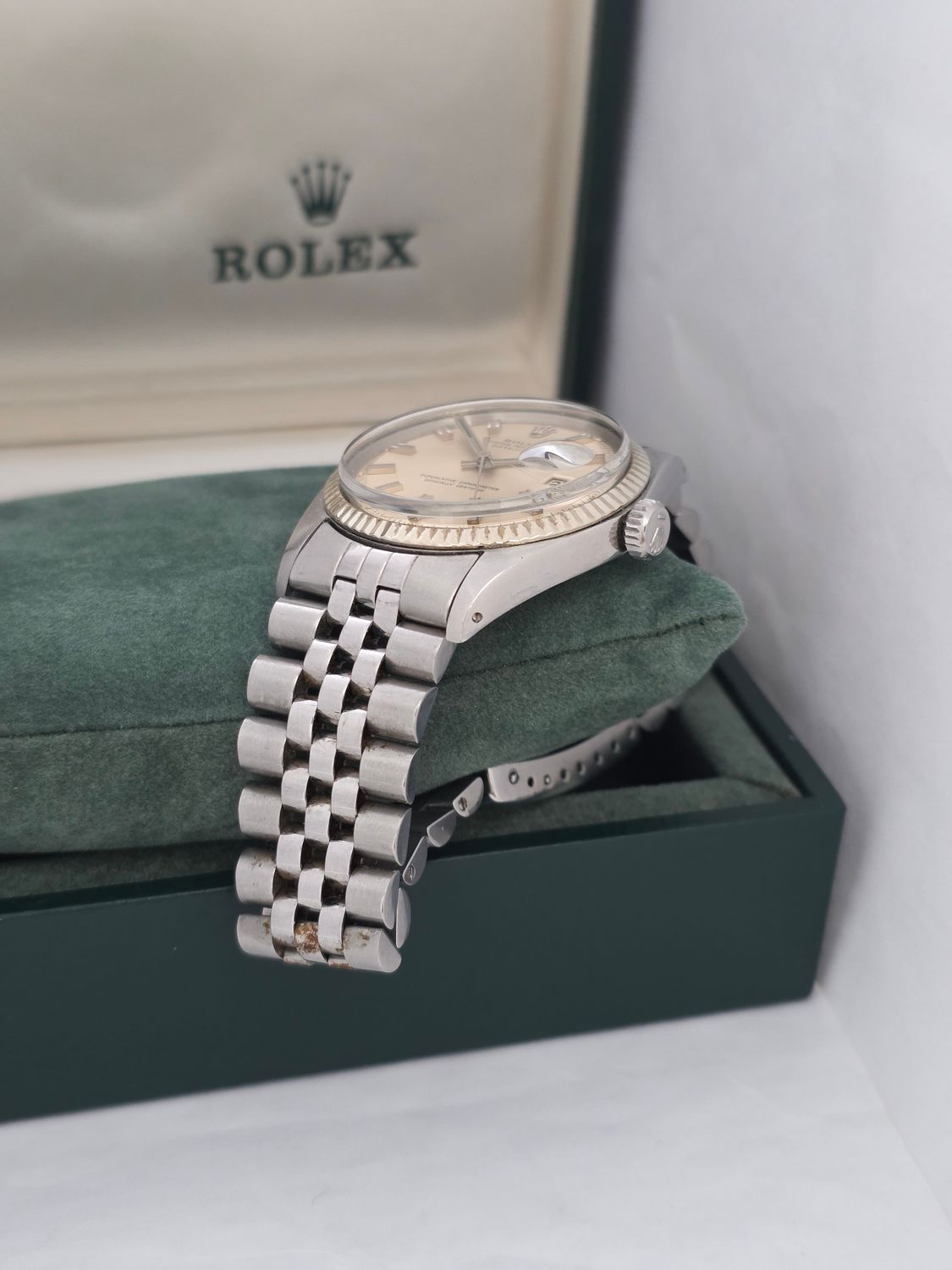 Rolex Datejust Watch 1601 36mm, Rare WideBoy Dial, Good condition