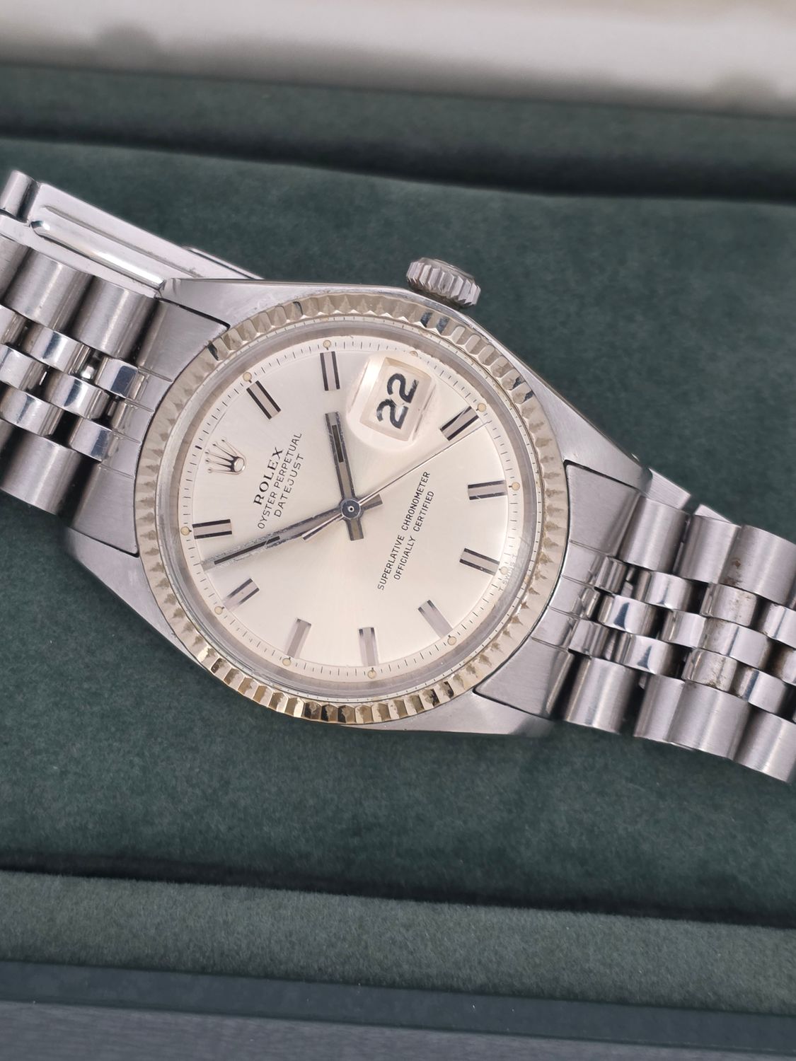Rolex Datejust Watch 1601 36mm, Rare WideBoy Dial, Good condition