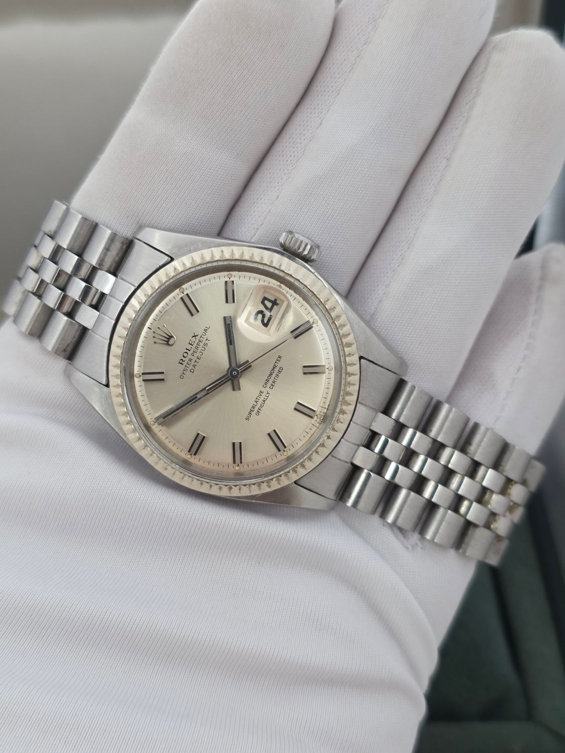 Rolex Datejust Watch 1601 36mm, Rare WideBoy Dial, Good condition