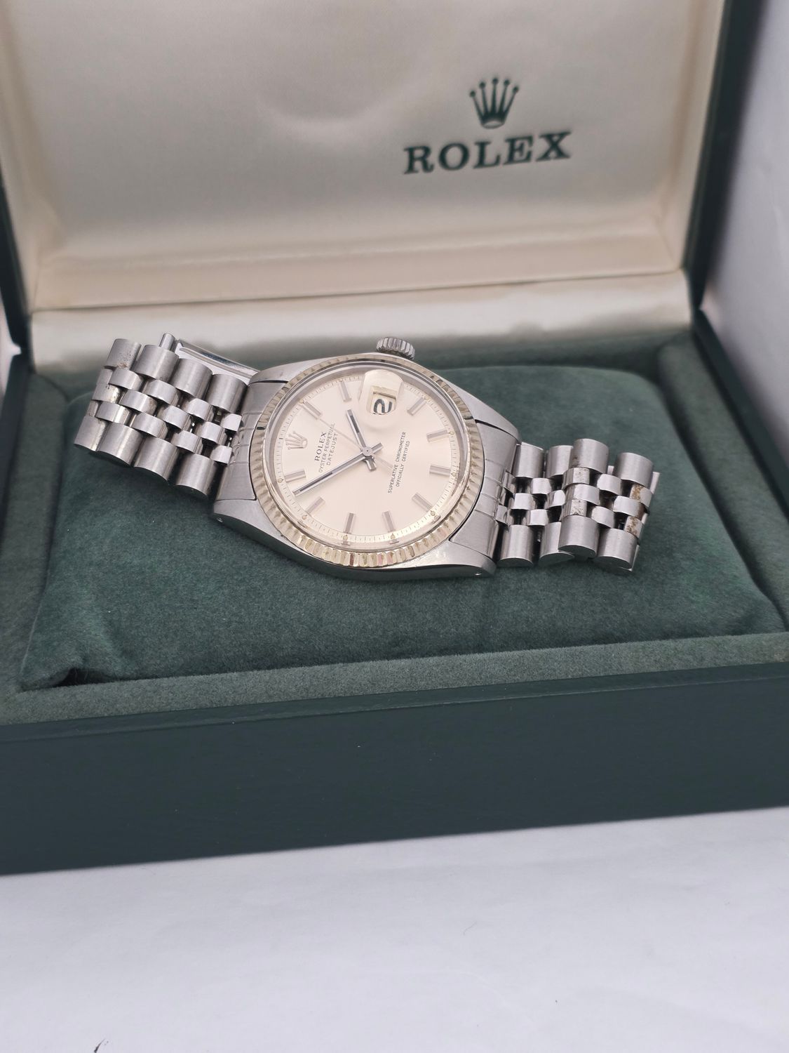 Rolex Datejust Watch 1601 36mm, Rare WideBoy Dial, Good condition
