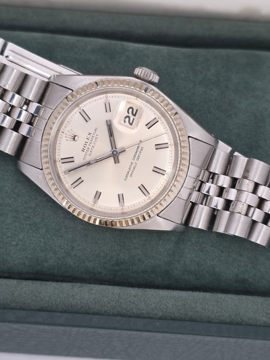 Rolex Datejust Watch 1601 36mm, Rare WideBoy Dial, Good condition