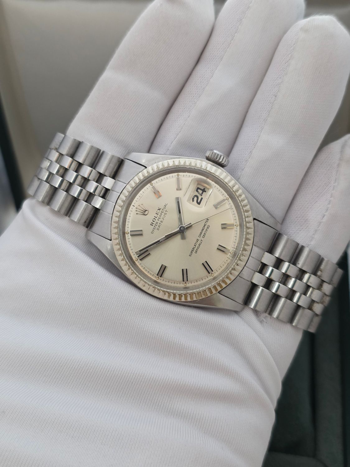 Rolex Datejust Watch 1601 36mm, Rare WideBoy Dial, Good condition