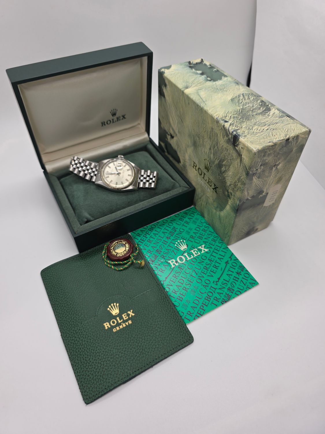 Rolex Datejust Watch 1601 36mm, Rare WideBoy Dial, Good condition
