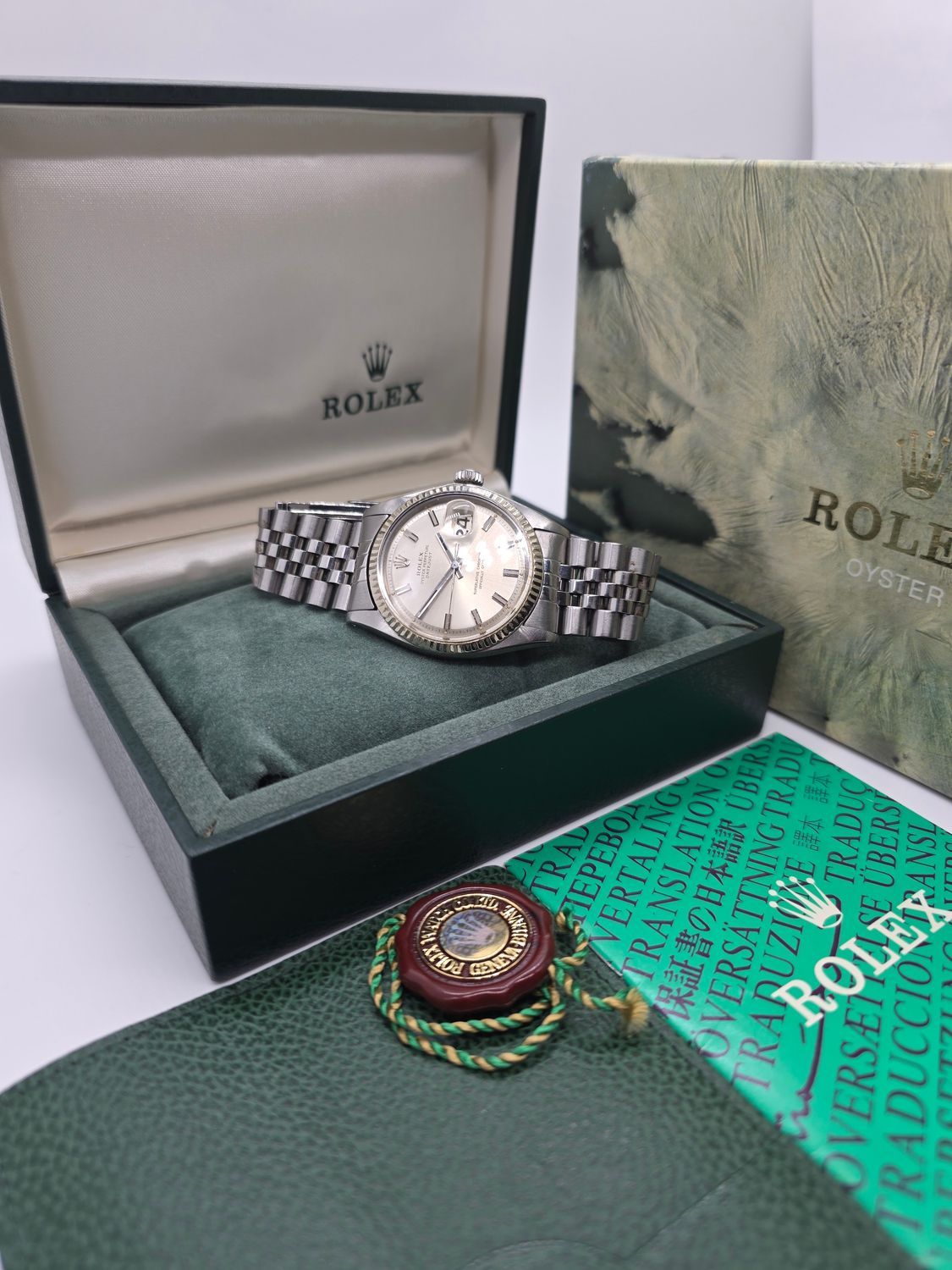 Rolex Datejust Watch 1601 36mm, Rare WideBoy Dial, Good condition