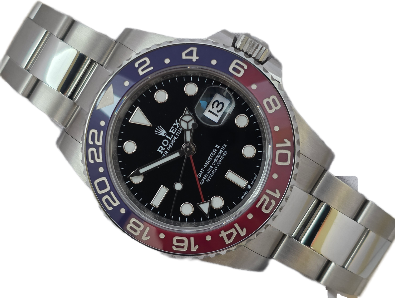 Rolex GMT-Master II Pepsi 126710BLRO Watch, 2021 Full Set 'Unpolished'