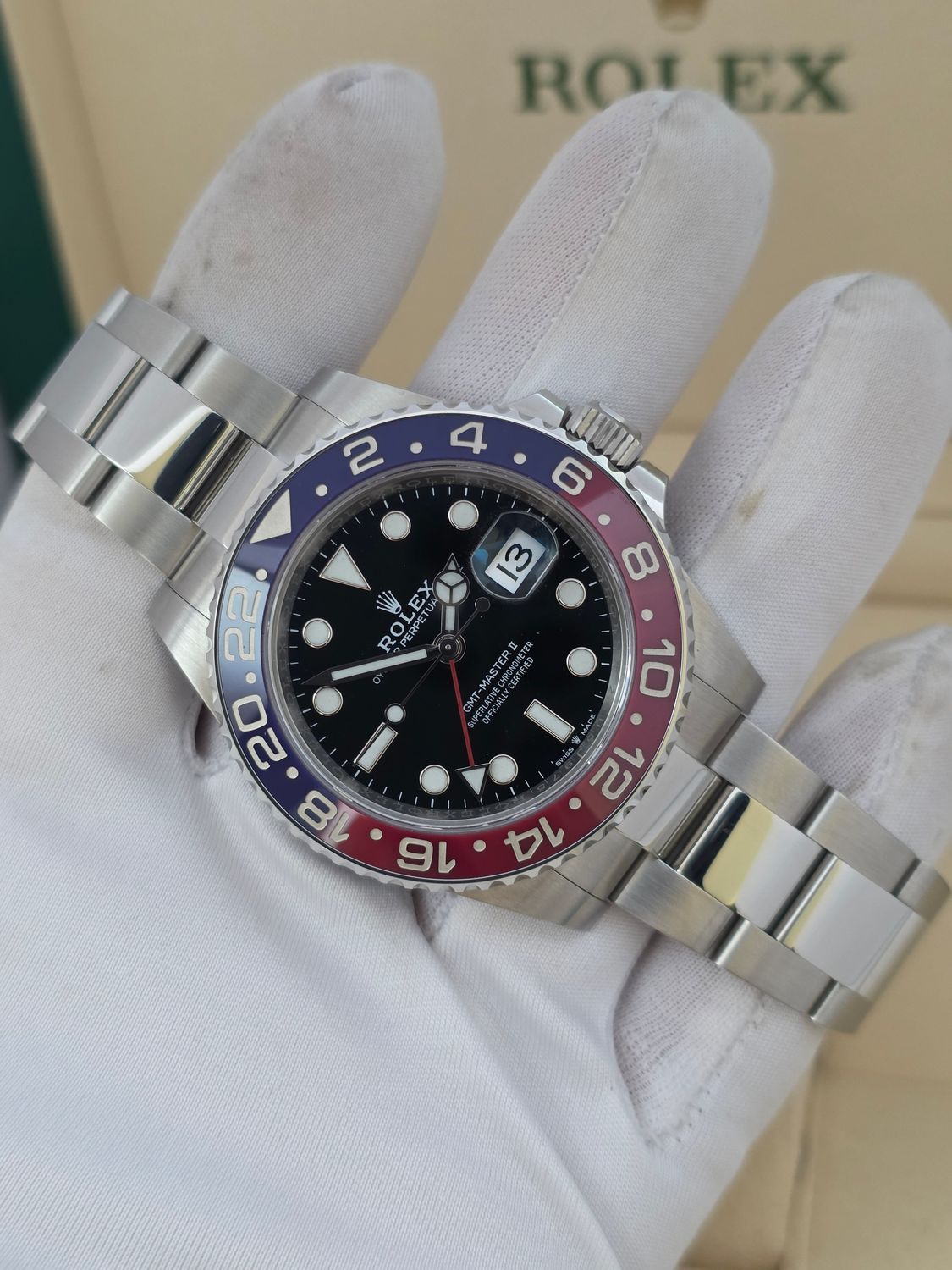 Rolex GMT-Master II Pepsi 126710BLRO Watch, 2021 Full Set 'Unpolished'
