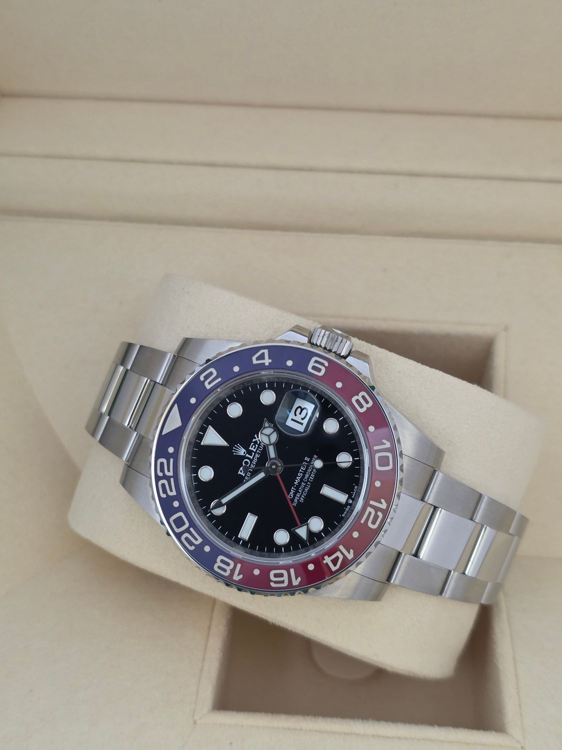 Rolex GMT-Master II Pepsi 126710BLRO Watch, 2021 Full Set 'Unpolished'