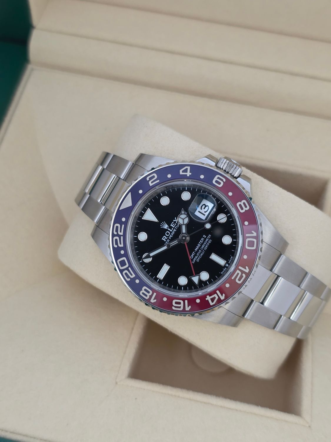 Rolex GMT-Master II Pepsi 126710BLRO Watch, 2021 Full Set 'Unpolished'