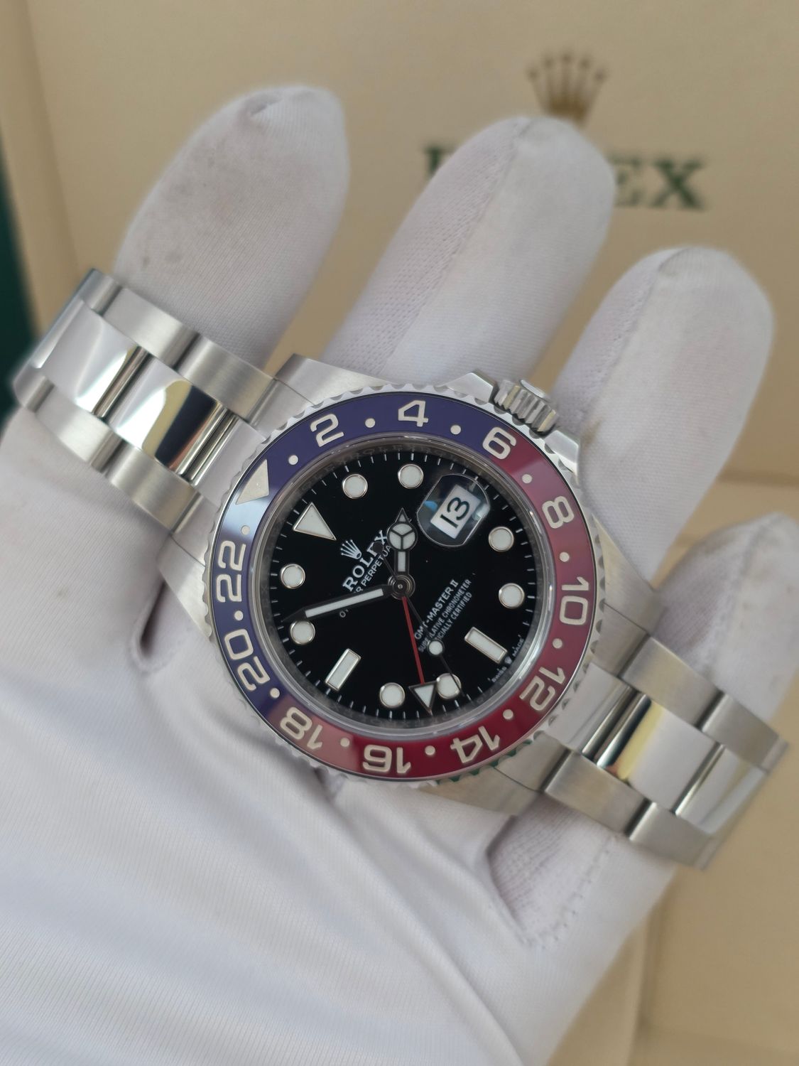 Rolex GMT-Master II Pepsi 126710BLRO Watch, 2021 Full Set 'Unpolished'