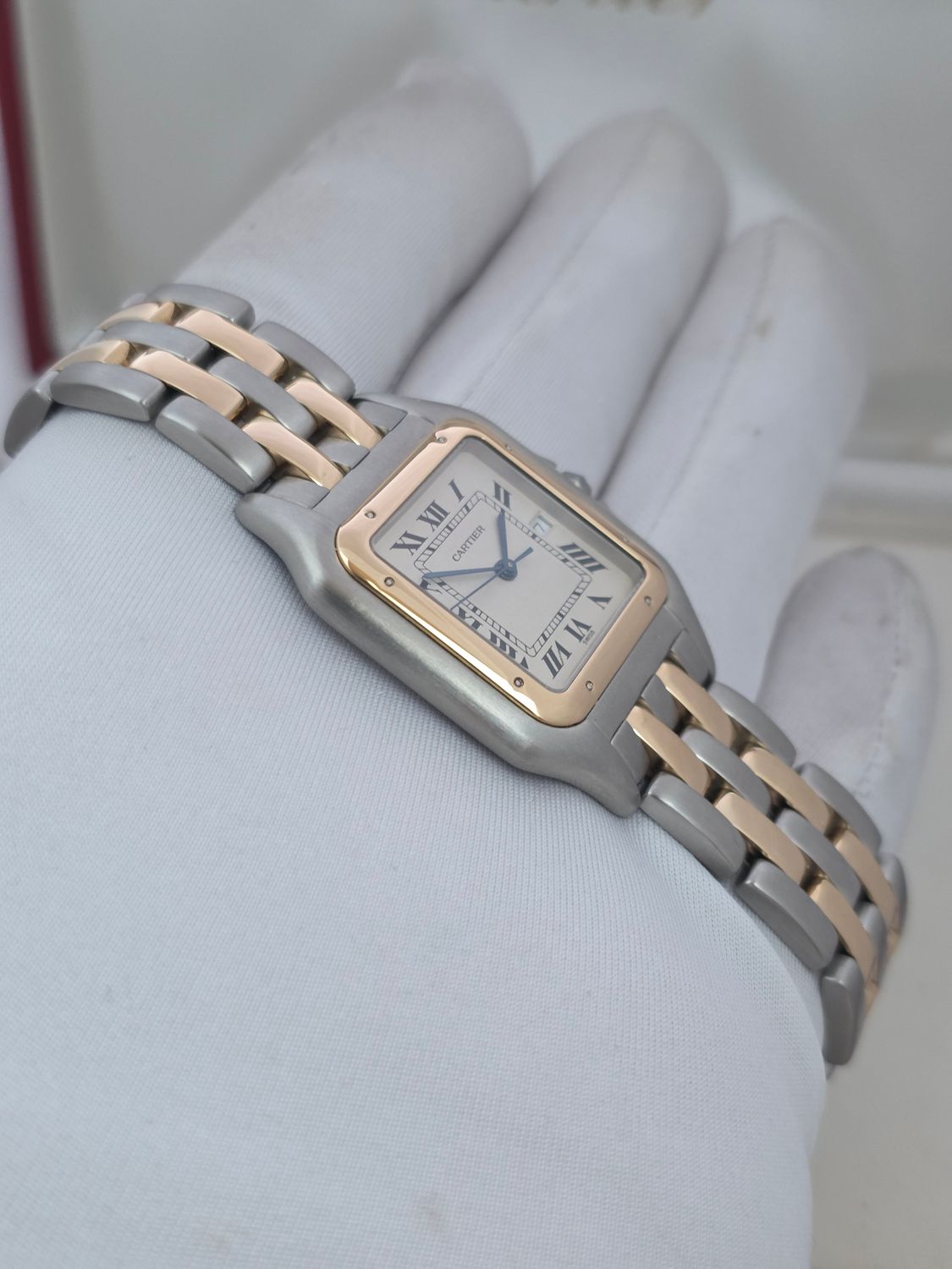 Cartier Panthere 187957 Jumbo/Large Beige Watch - Box &amp; Booklets, Just serviced.