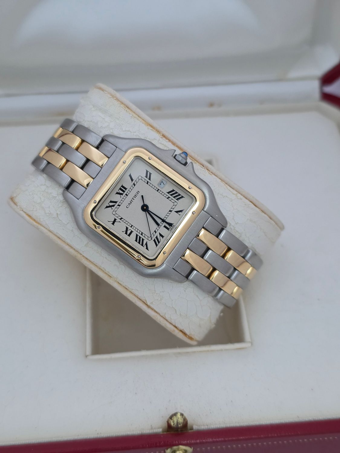 Cartier Panthere 187957 Jumbo/Large Beige Watch - Box &amp; Booklets, Just serviced.