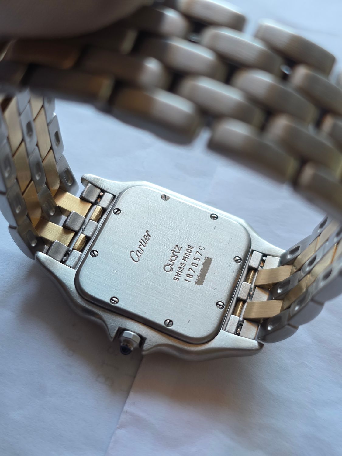Cartier Panthere 187957 Jumbo/Large Beige Watch - Box &amp; Booklets, Just serviced.