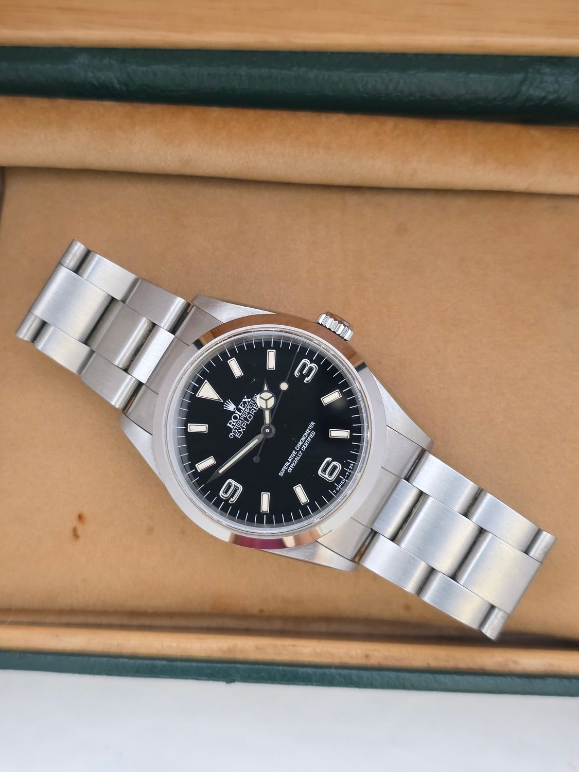 Rolex Explorer 14270 Watch, 36mm 1998 Unpolished Set