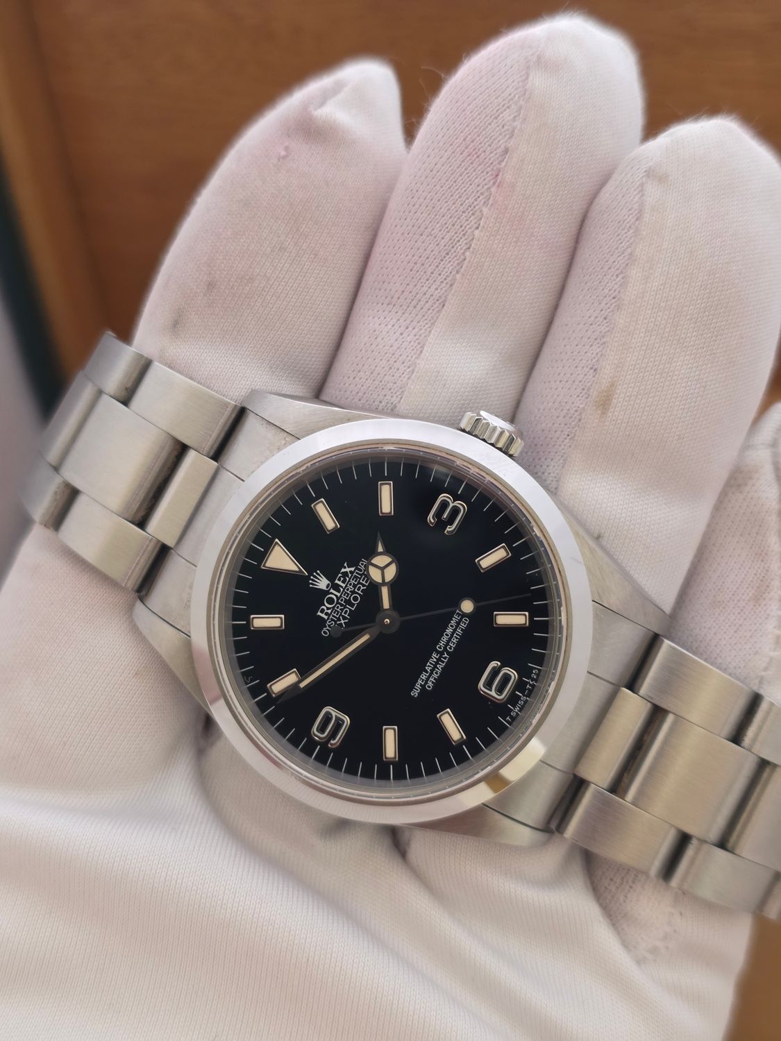 Rolex Explorer 14270 Watch, 36mm 1998 Unpolished Set
