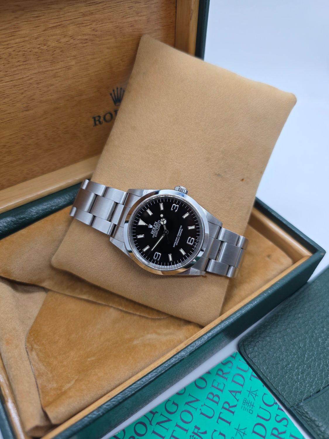 Rolex Explorer 14270 Watch, 36mm 1998 Unpolished Set