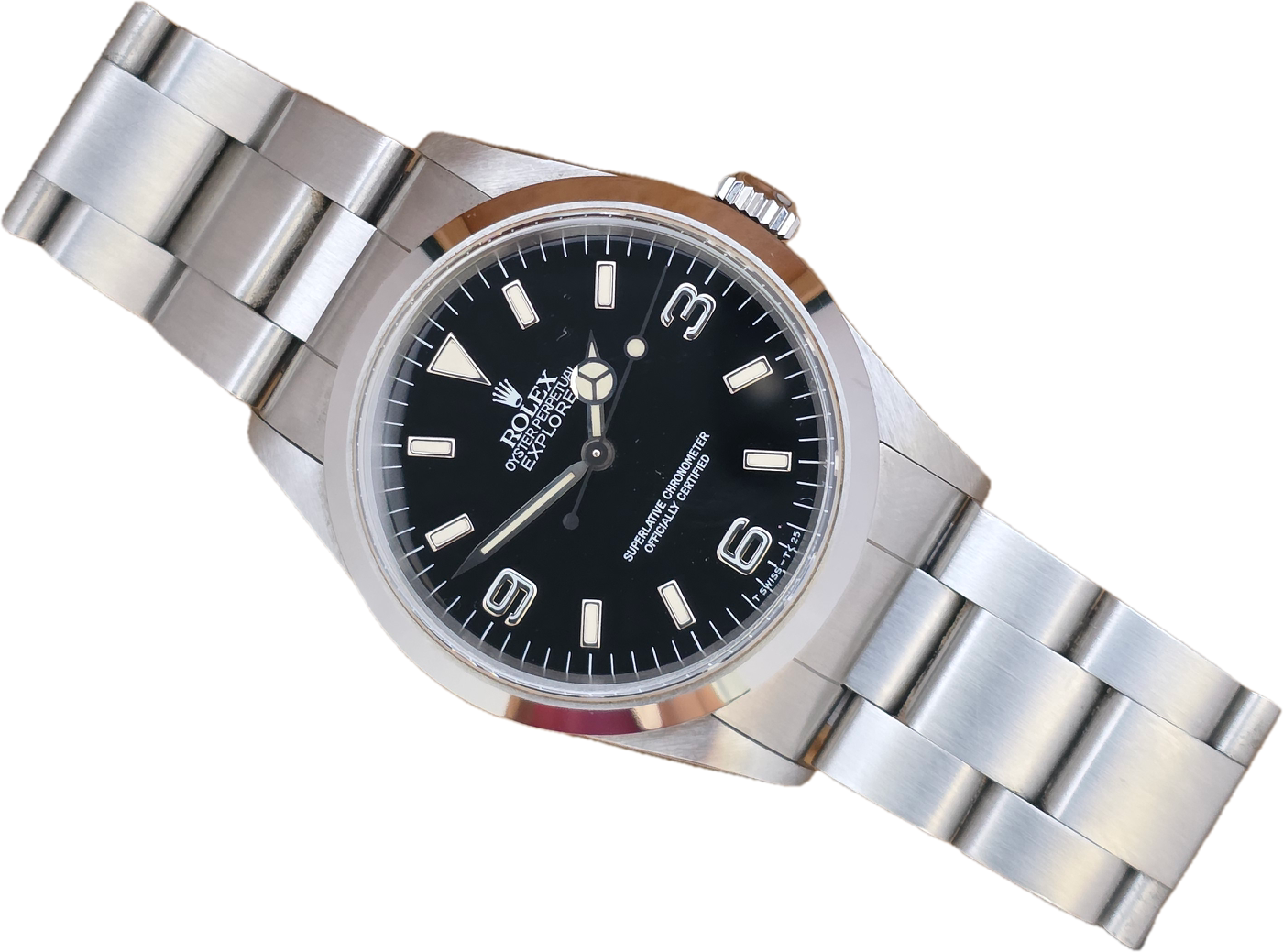 Rolex Explorer 14270 Watch, 36mm 1998 Unpolished Set