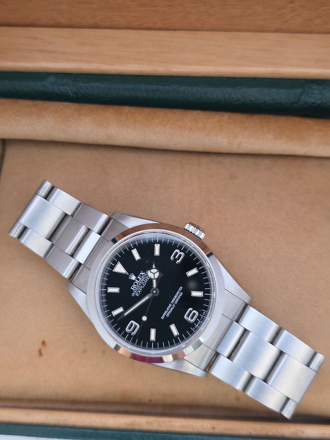 Rolex Explorer 14270 Watch, 36mm 1998 Unpolished Set