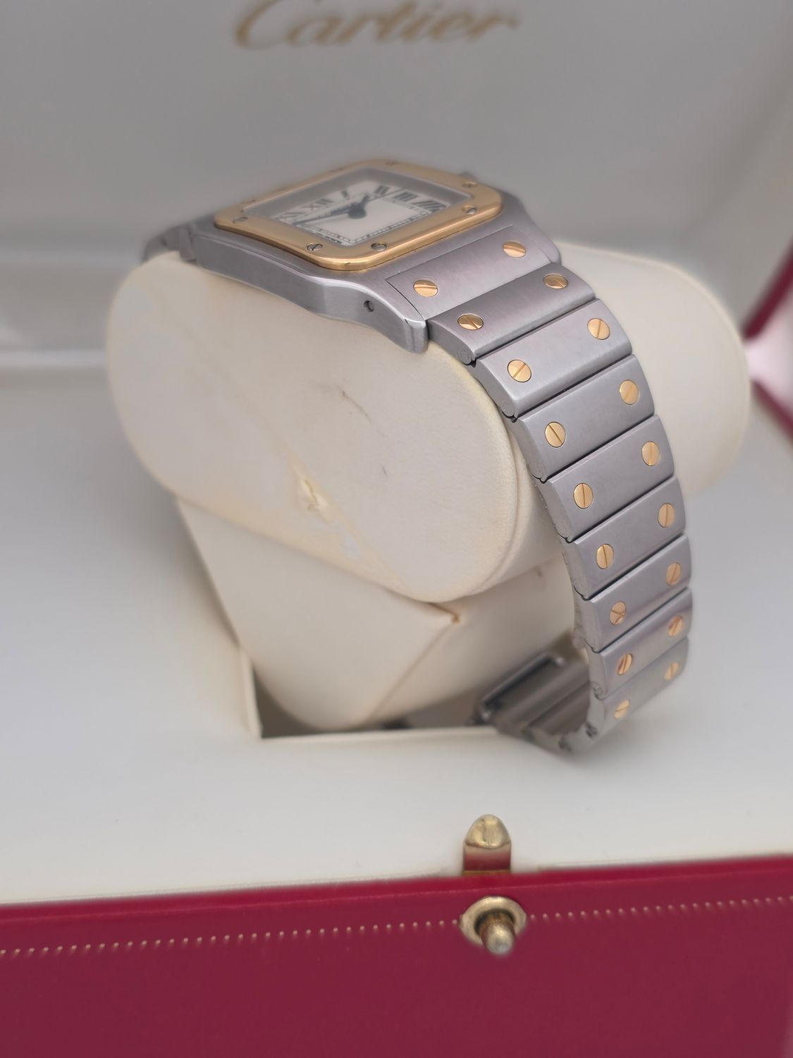 Cartier Santos Galbee 187901 Watch - 18k Gold/Stainless Steel