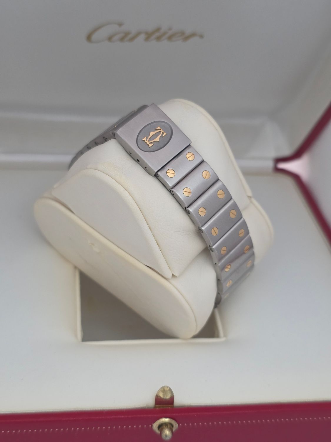 Cartier Santos Galbee 187901 Watch - 18k Gold/Stainless Steel