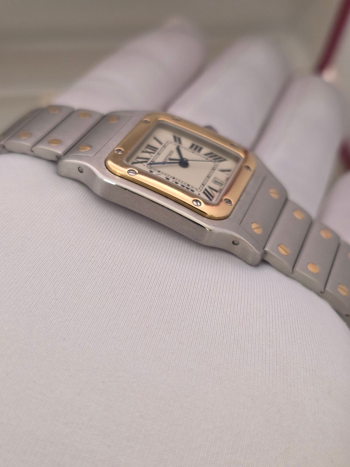 Cartier Santos Galbee 187901 Watch - 18k Gold/Stainless Steel