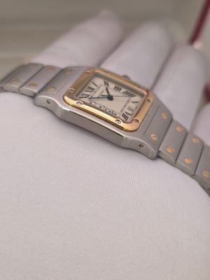 Cartier Santos Galbee 187901 Watch - 18k Gold/Stainless Steel