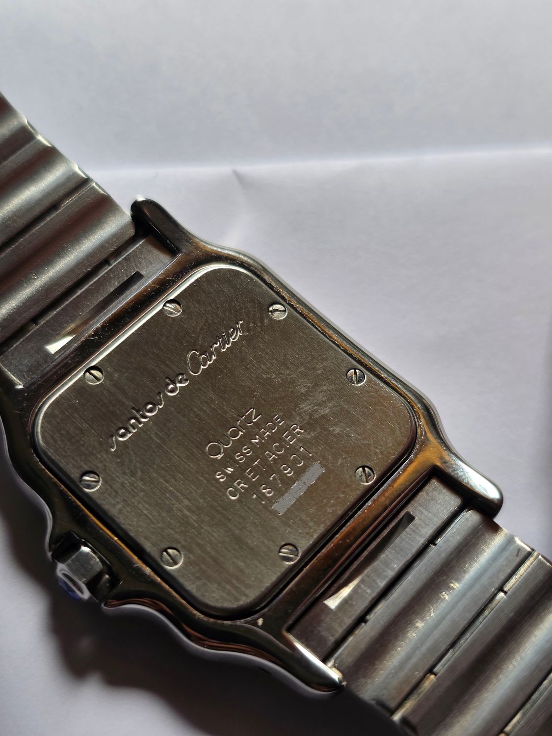Cartier Santos Galbee 187901 Watch - 18k Gold/Stainless Steel
