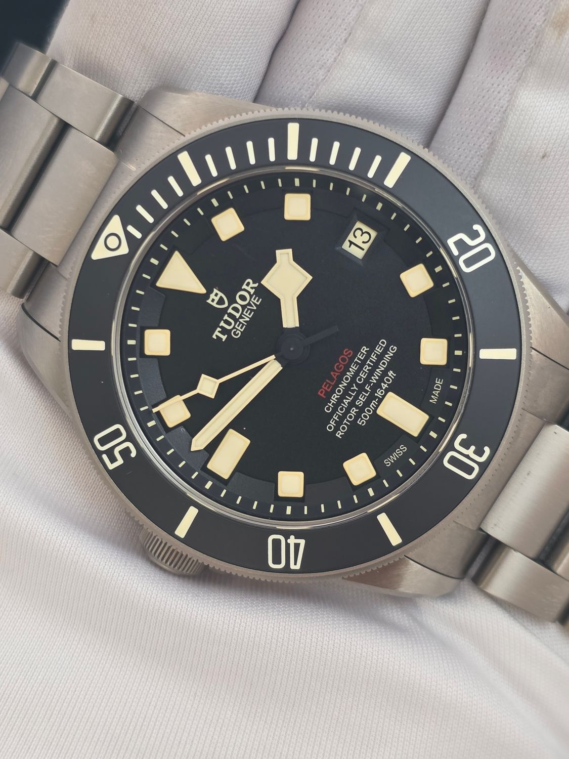 TUDOR Pelagos LHD 25610TNL Titanium - 1 Owner 2024 Full Set