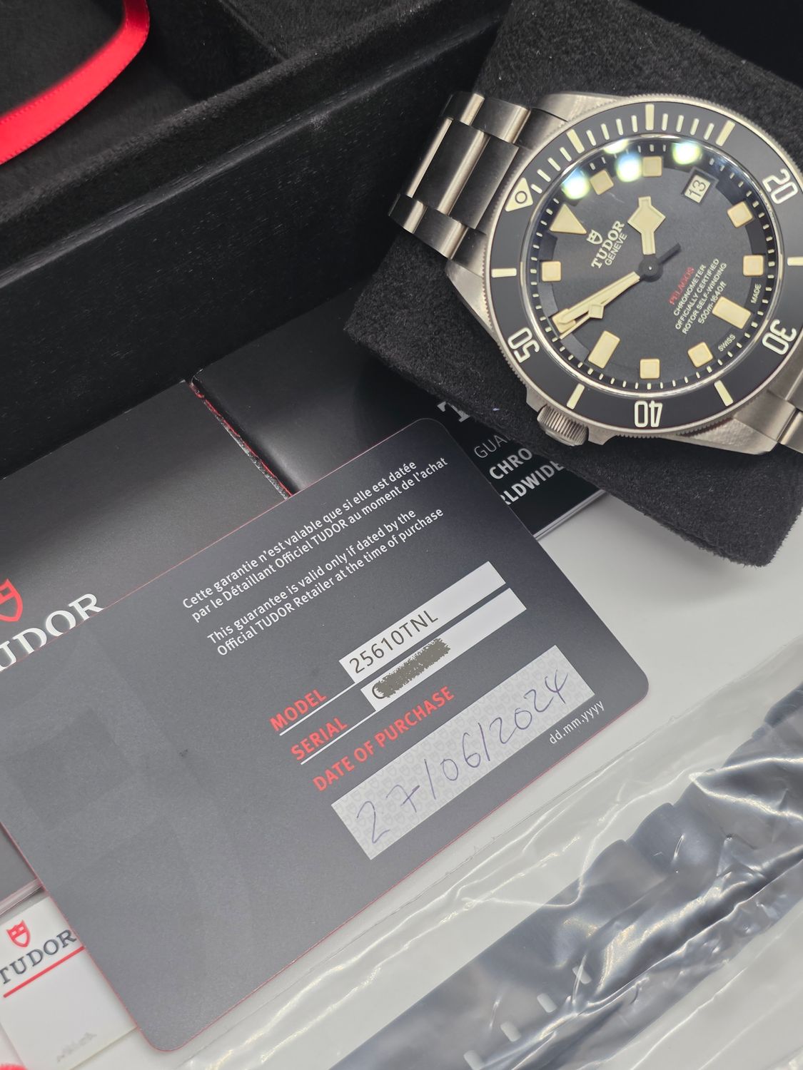 TUDOR Pelagos LHD 25610TNL Titanium - 1 Owner 2024 Full Set